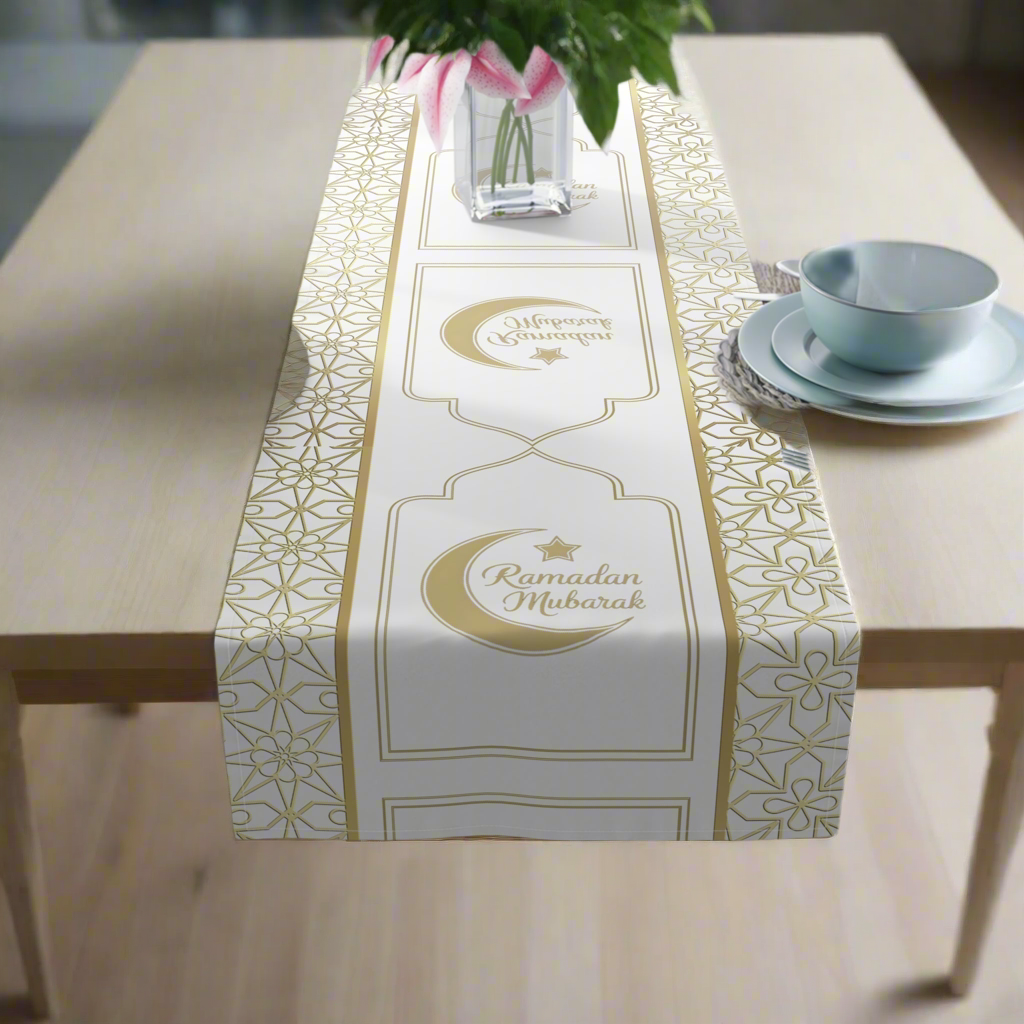 Ramadan Mubarak table Runner