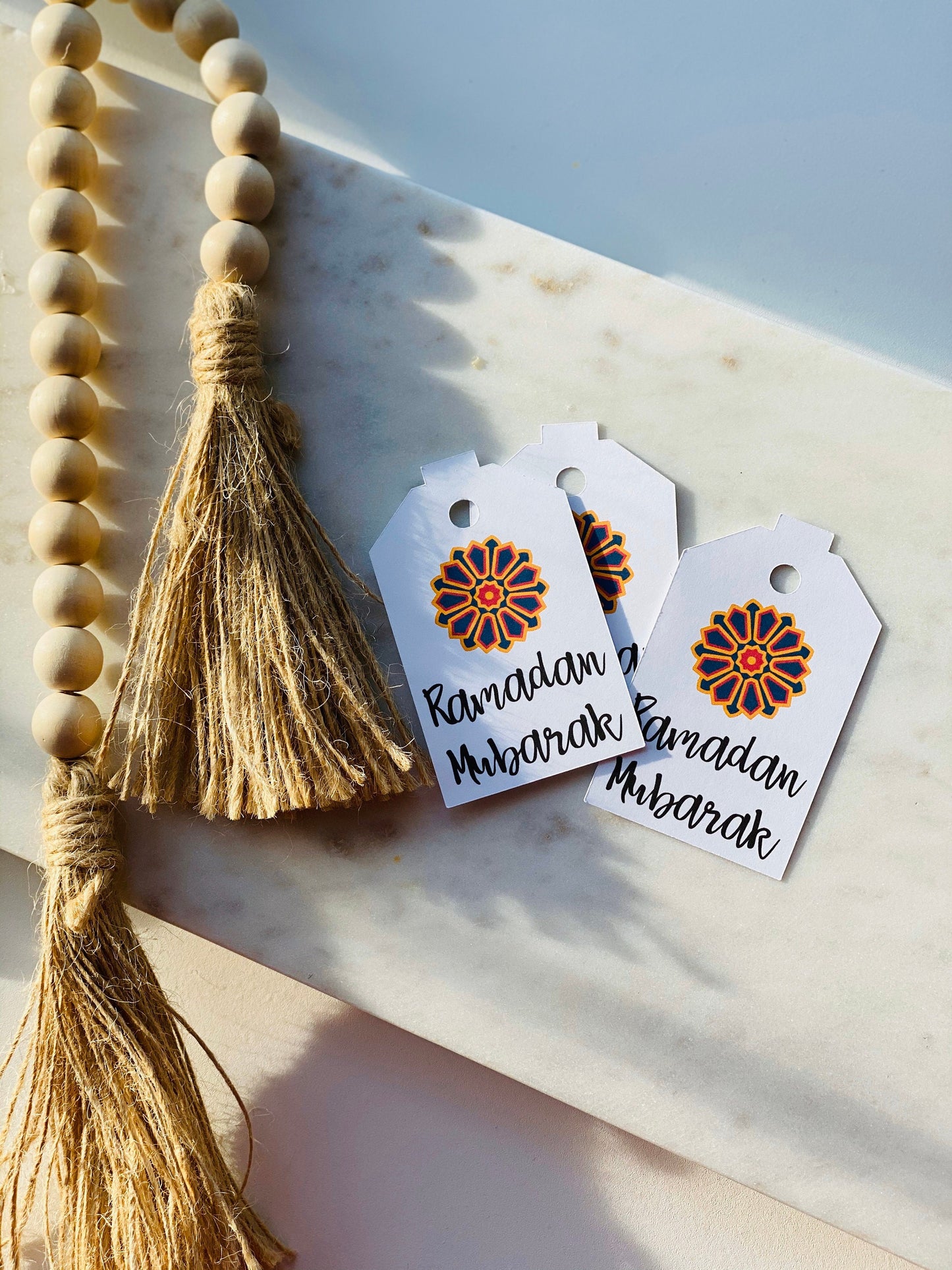 Ramadan mubarak gift tags - set of 15
