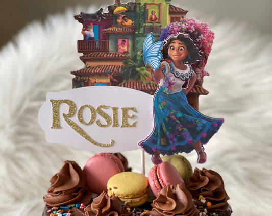 Encanto Casita Boy/Girl Cake Topper; Personalized with Name & Age; Encanto Cake Topper