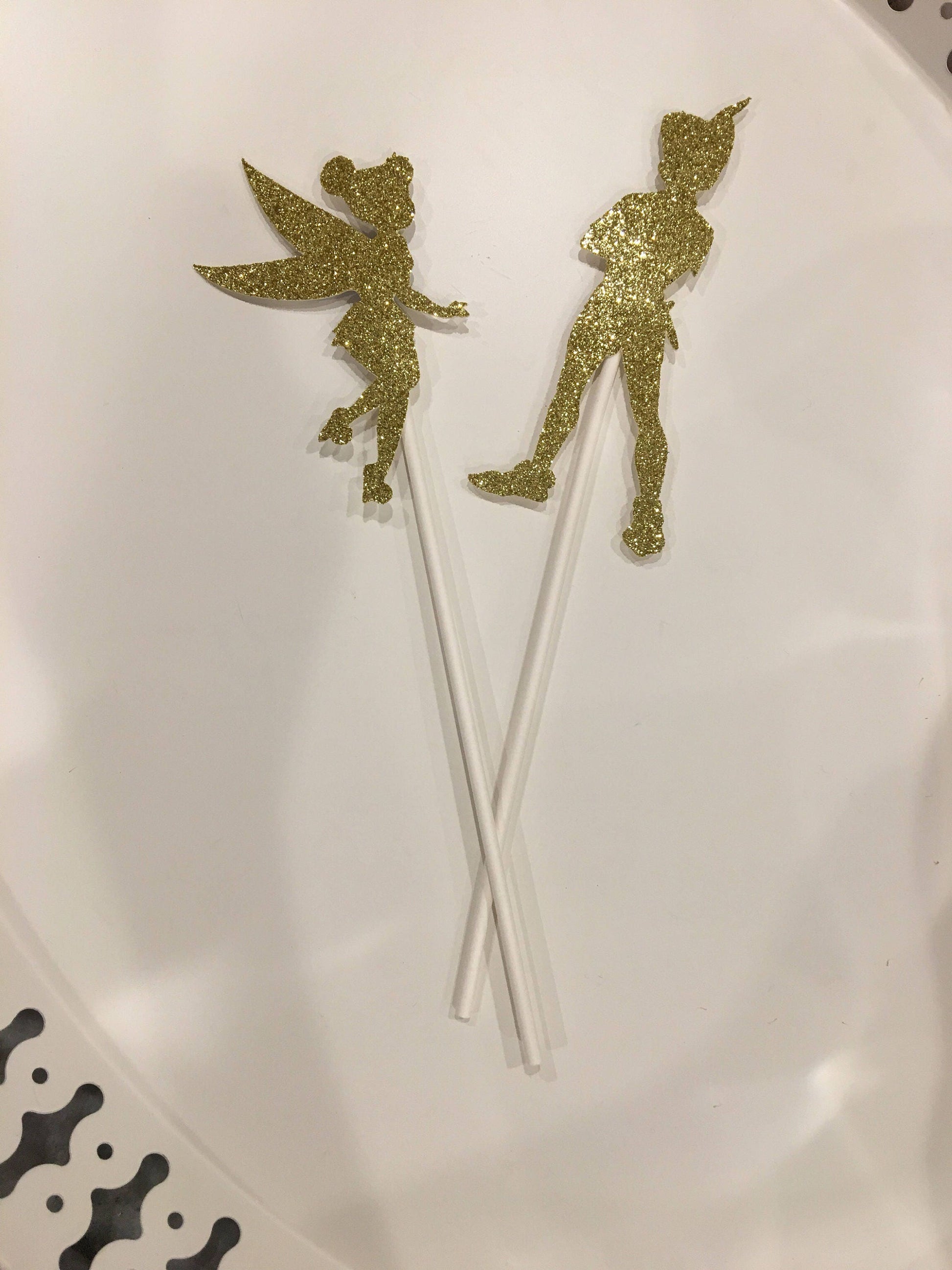 Tinkerbell and peter pan centerpieces - set of 2