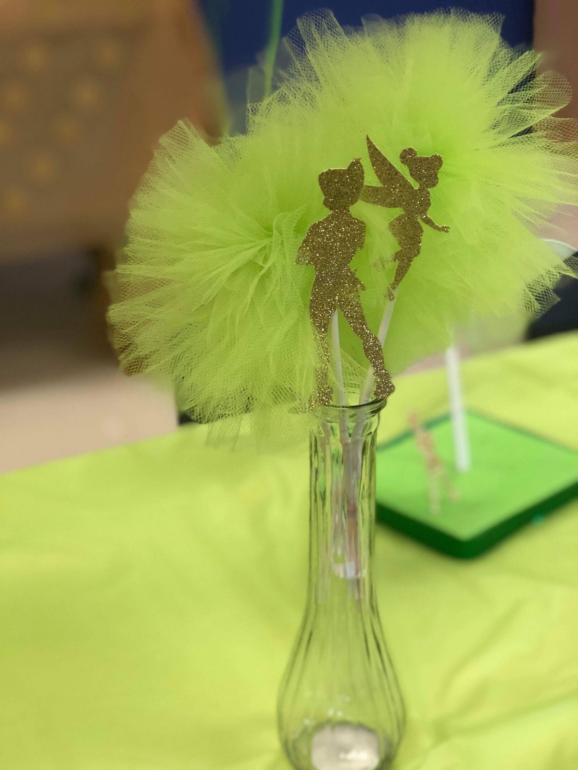 Tinkerbell and peter pan centerpieces - set of 2