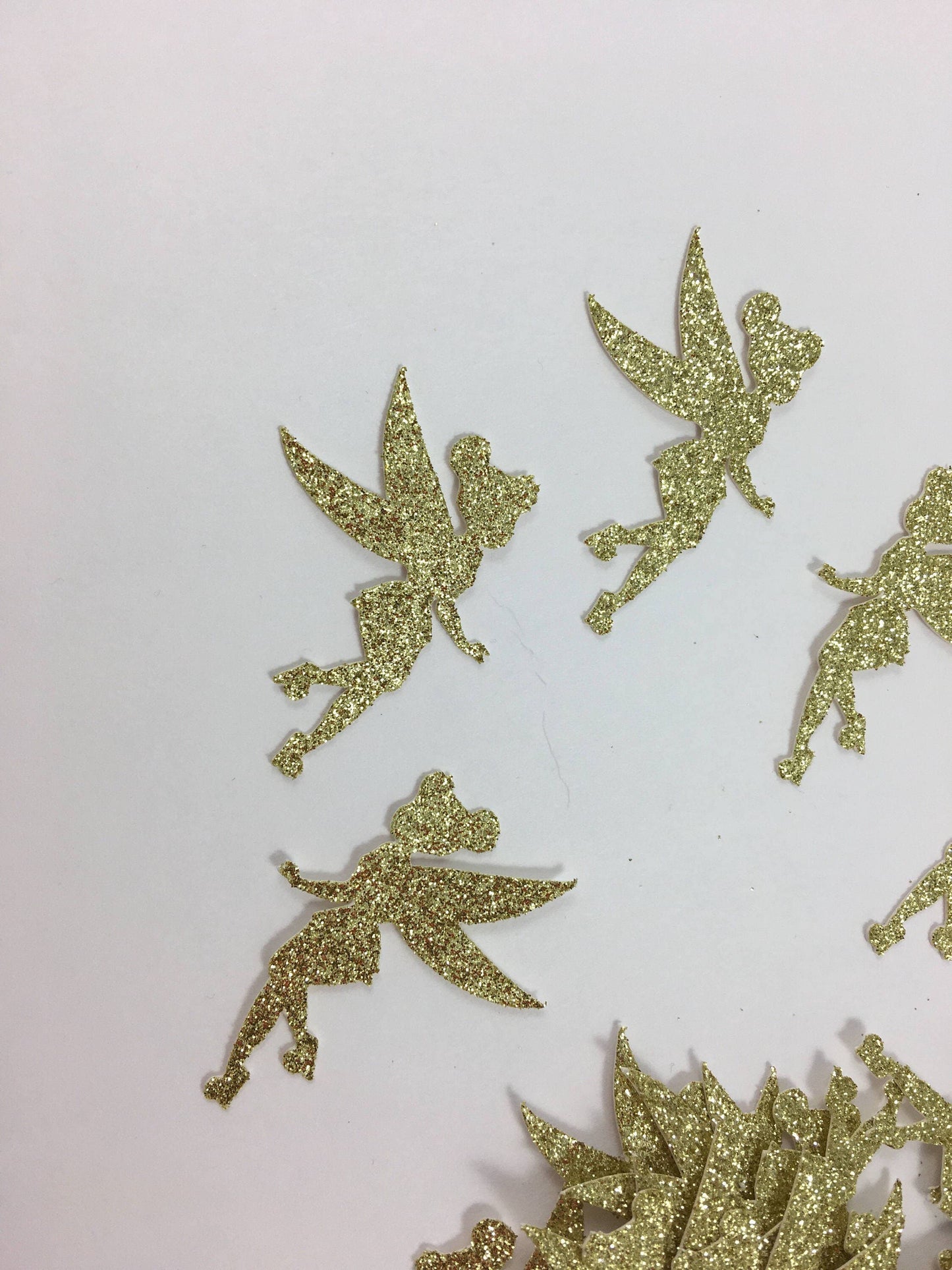 Tinkerbell Gold Fairy Confetti, Table Confetti, Birthday Confetti, Tinkerbell Party Decor, Tinkerbell Confetti - set of 25