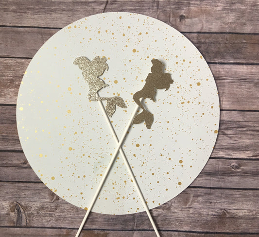 Mermaid Party Centerpieces - Set of 2, Under the Sea Decor, Kids Birthday, Baby Shower, Nautical Theme, Cute & Fun Event Decorations