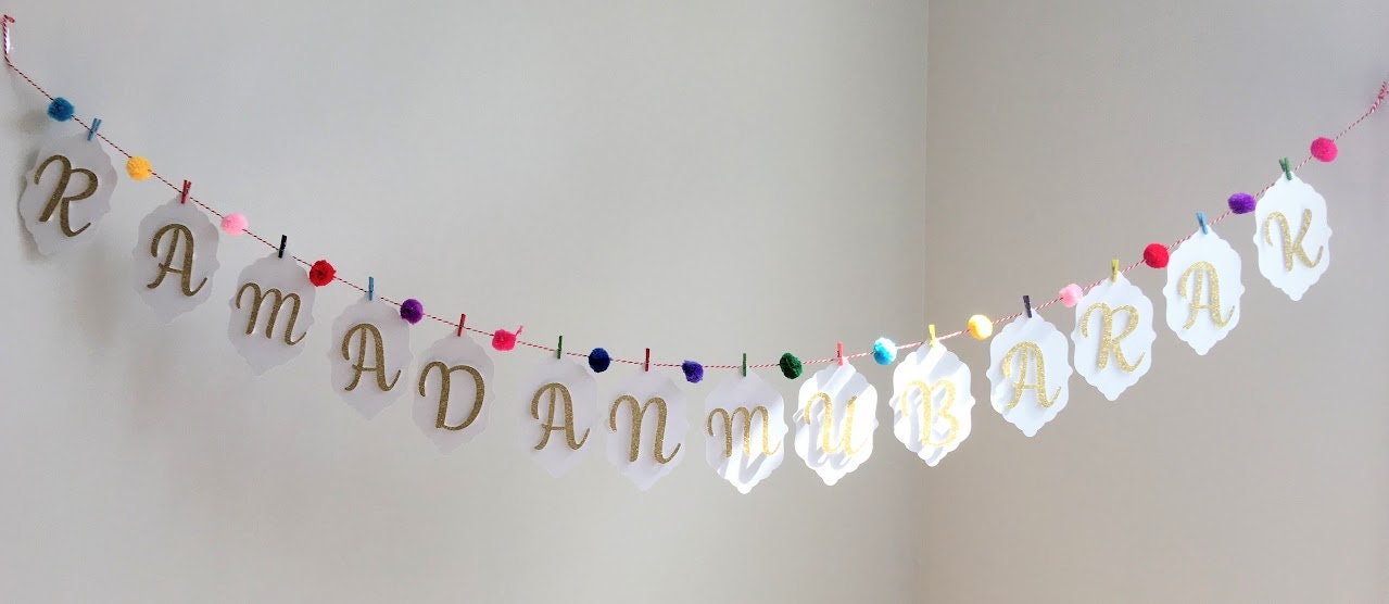 Ramadan / Eid banner, Ramadan mubarak banner black and gold Ramadan banner Eid Mubarak banner Eid banner Ramadan decoration