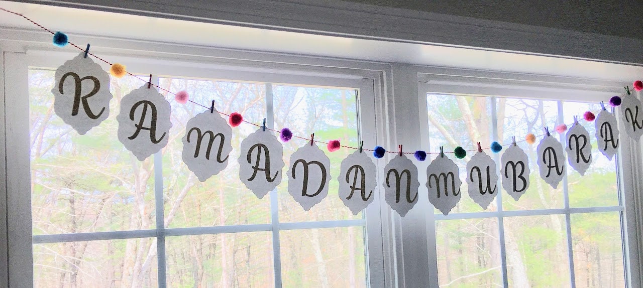 Ramadan / Eid banner, Ramadan mubarak banner black and gold Ramadan banner Eid Mubarak banner Eid banner Ramadan decoration