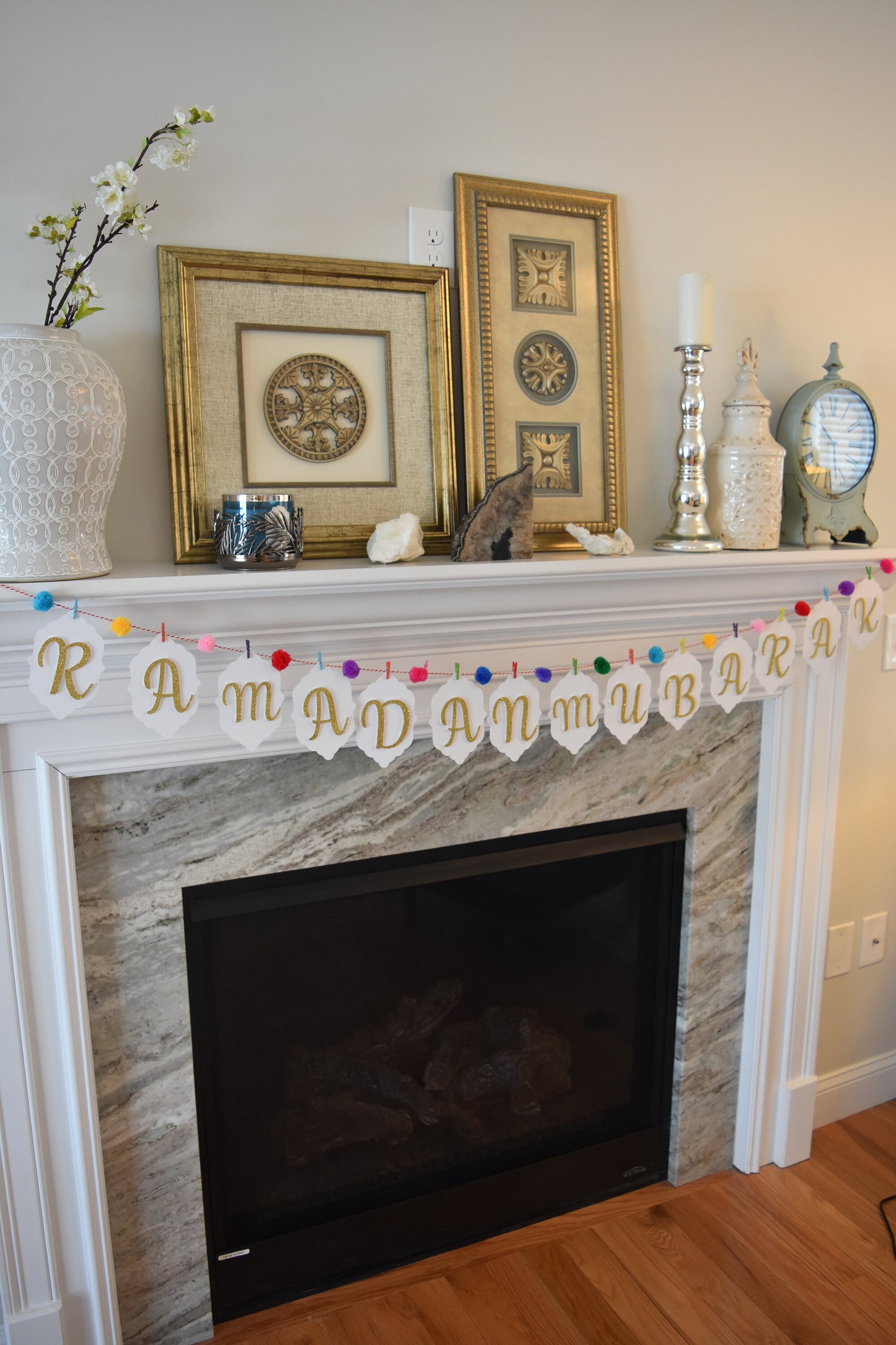 Ramadan / Eid banner, Ramadan mubarak banner black and gold Ramadan banner Eid Mubarak banner Eid banner Ramadan decoration