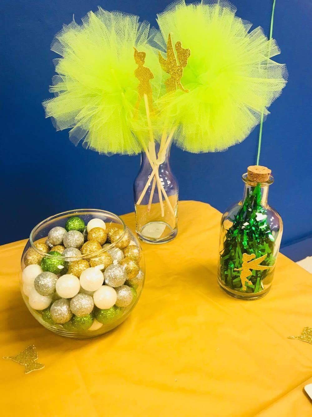 Tinkerbell and peter pan centerpieces - set of 2