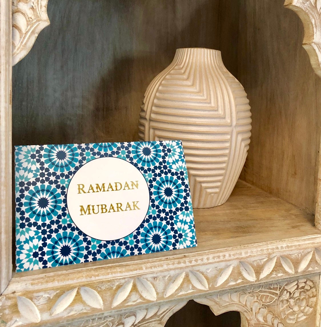 Ramadan Mubarak greeting card ramadan card