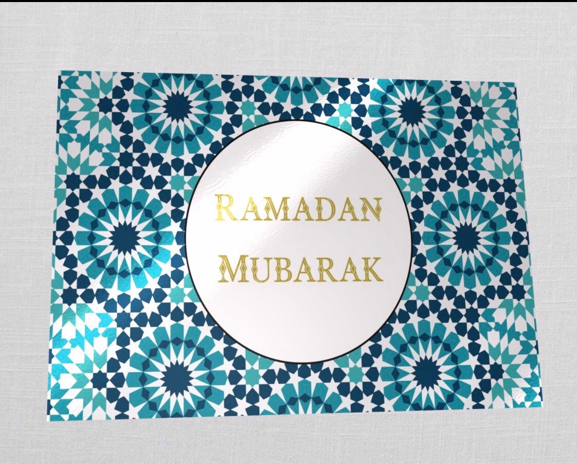 Ramadan Mubarak greeting card ramadan card