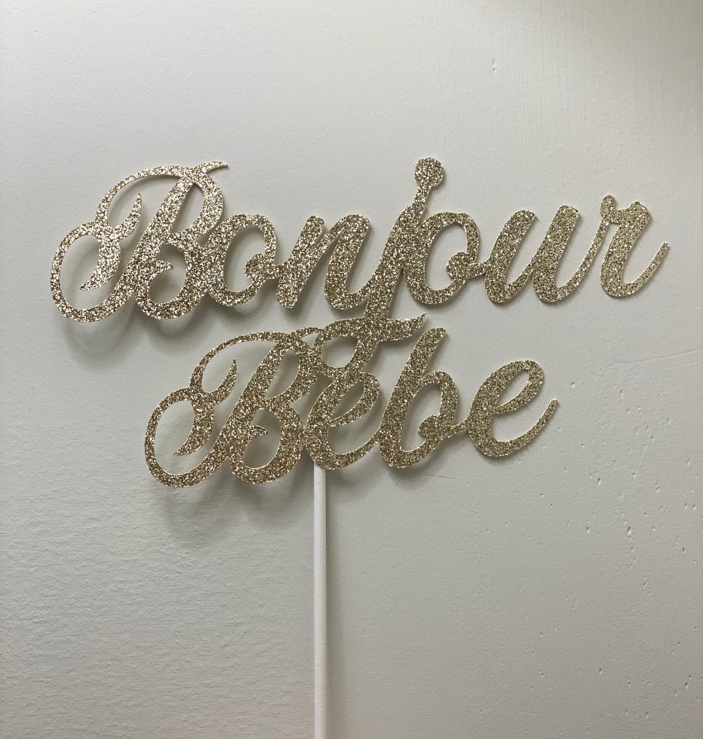 Bonjour Bebe Cake Topper, Baby Shower Cake Topper, Parisian Baby Shower, Baby Cake Topper, Paris Theme, Gold Baby Shower Cake Topper, Bebe