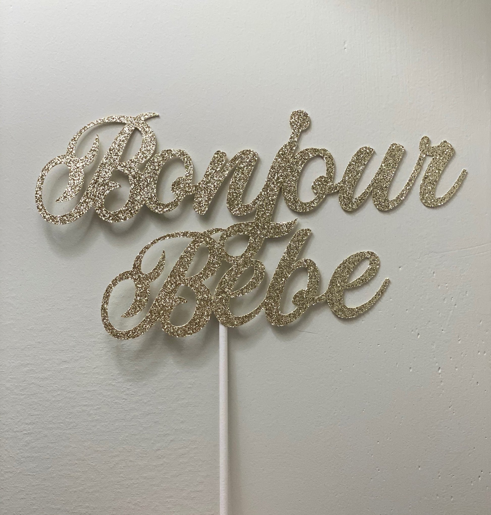 Bonjour Bebe Cake Topper, Baby Shower Cake Topper, Parisian Baby Shower, Baby Cake Topper, Paris Theme, Gold Baby Shower Cake Topper, Bebe