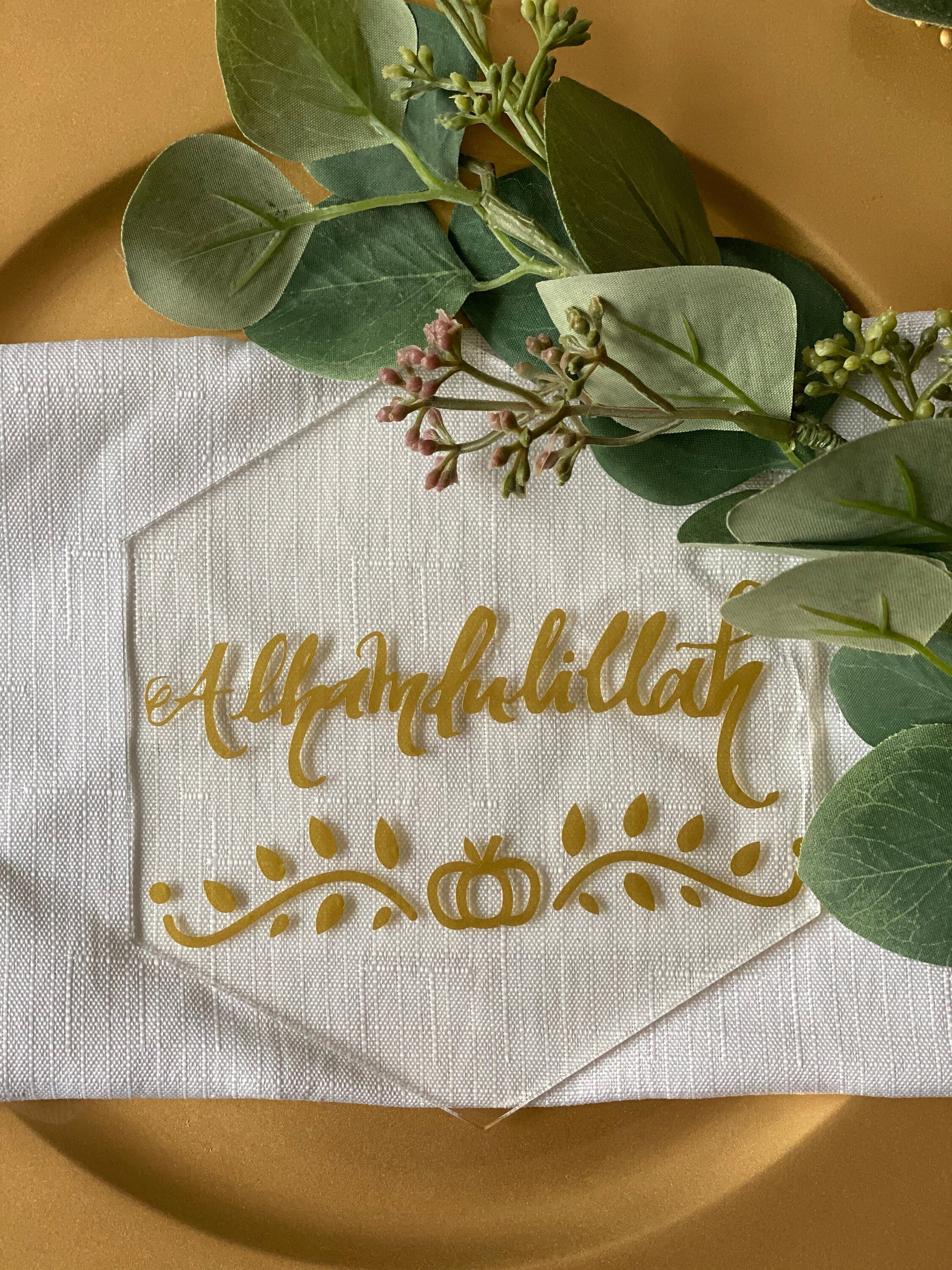 Ramadan Alhamdulillah acrylic table sign