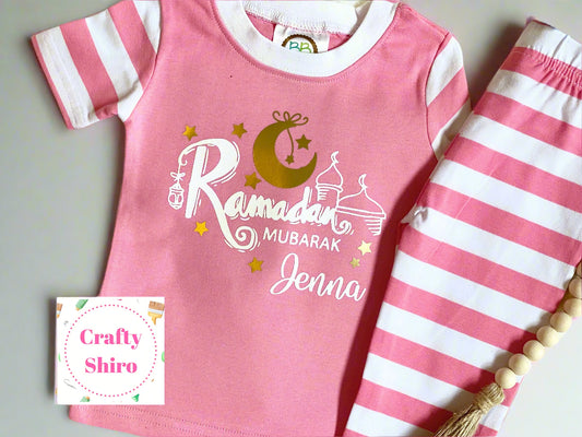 Ramadan Mubarak Pajamas set - Ramadan / Eid Pajama for boys and girls unisex ramadan pajama