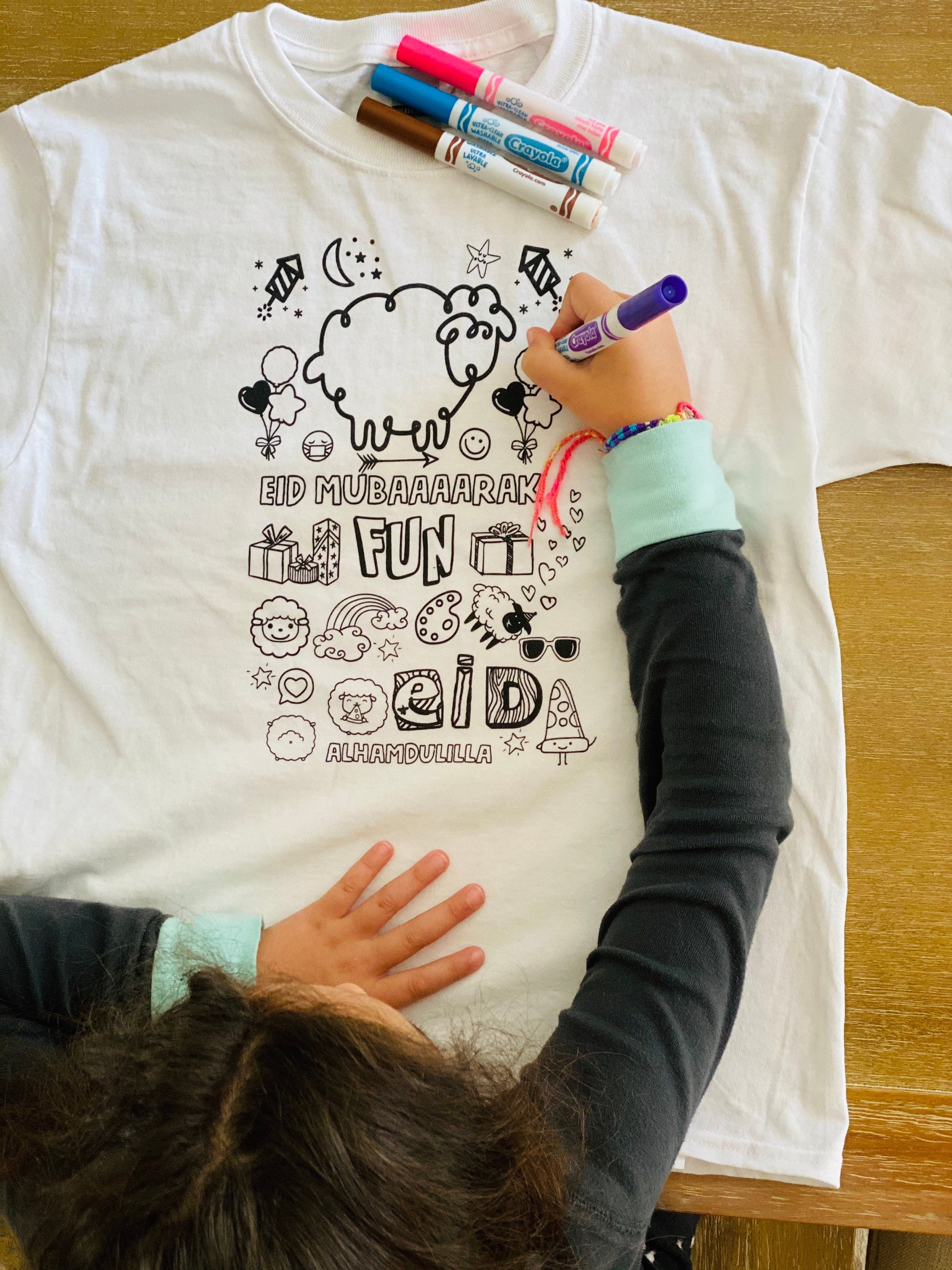 Eid al adha tshirt activity for kids