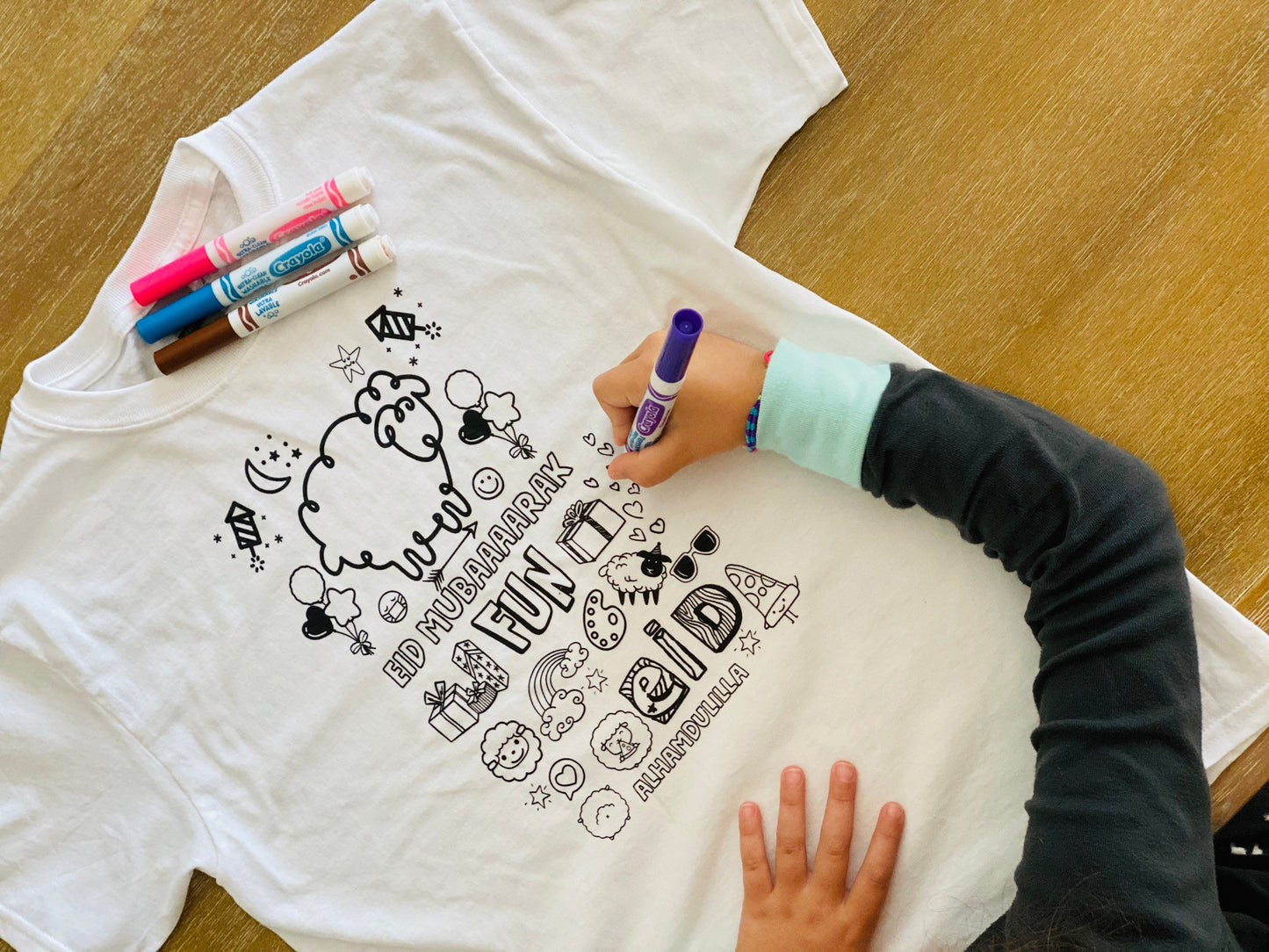 Eid al adha tshirt activity for kids