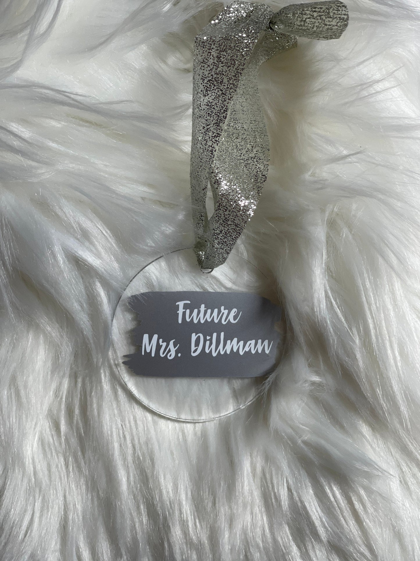 Christmas Custom Name Ornament | Acrylic Ornament | Acrylic Placecard | Custom Christmas Gift | Gift Tag | Wedding Favor | Acrylic Name Tag