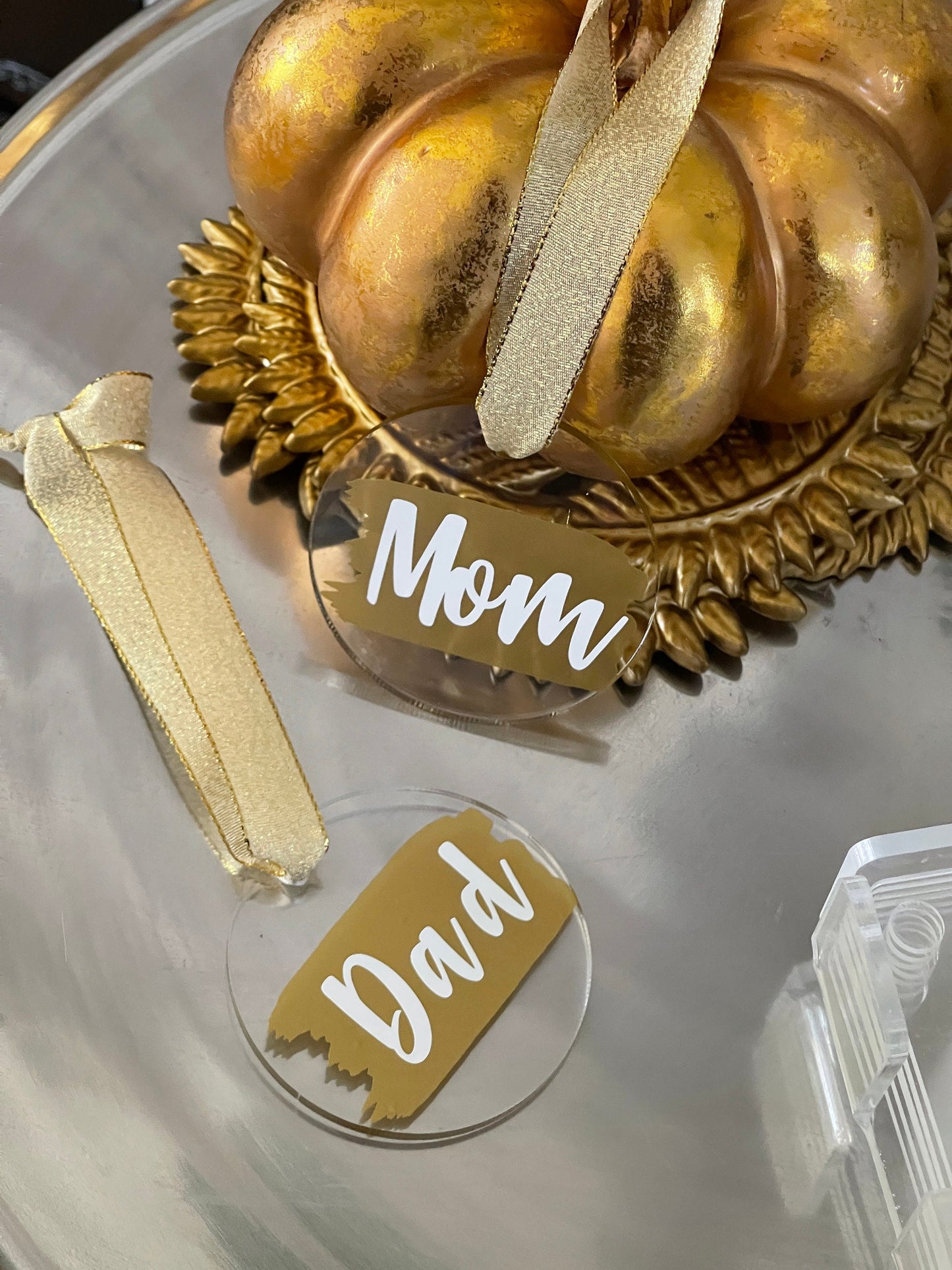 Christmas Custom Name Ornament | Acrylic Ornament | Acrylic Placecard | Custom Christmas Gift | Gift Tag | Wedding Favor | Acrylic Name Tag