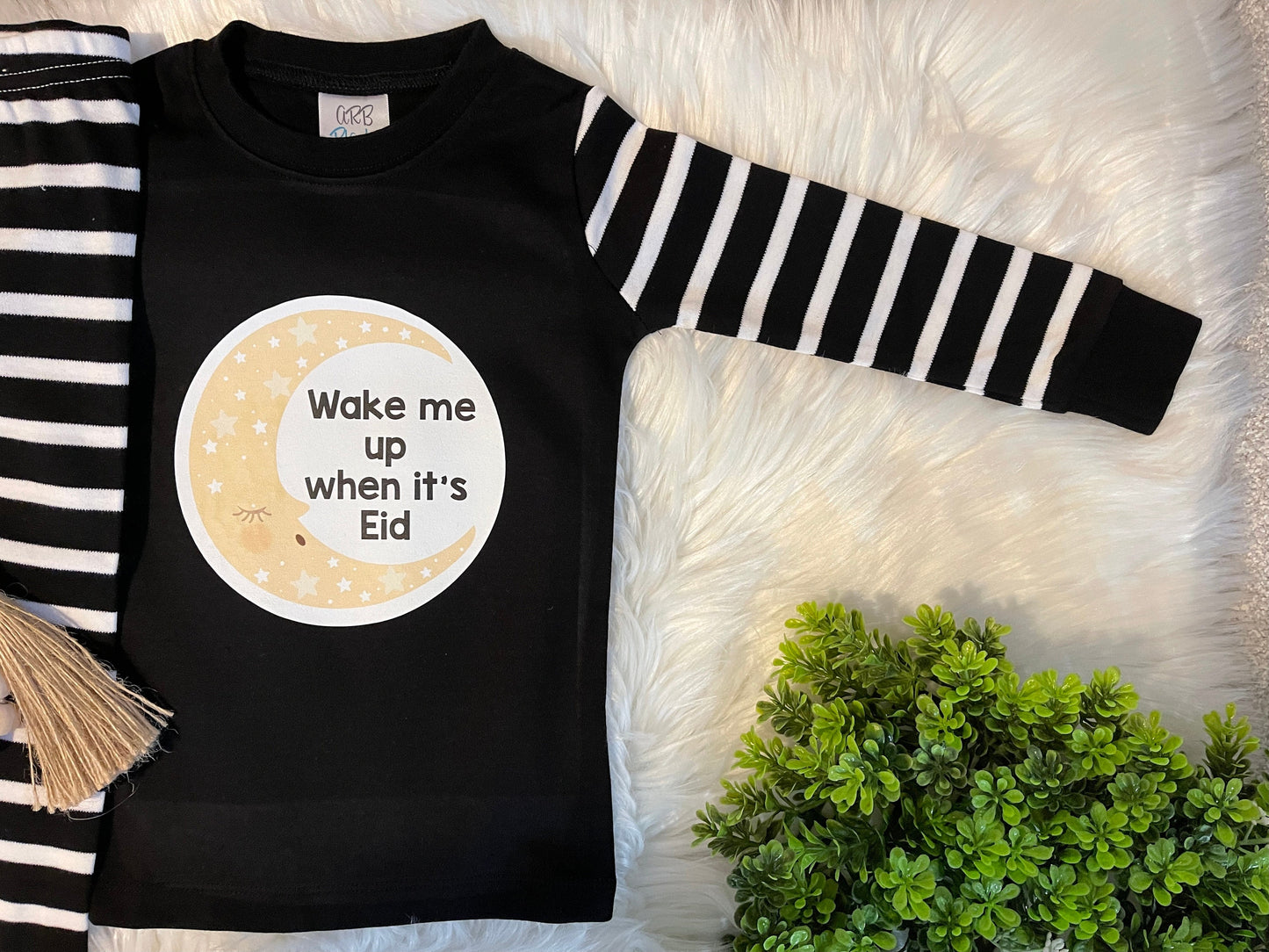 Ramadan Pajama for kids - wake me up when it's Eid Ramadan pajamas for kids - Unisex pjs for boys and girls