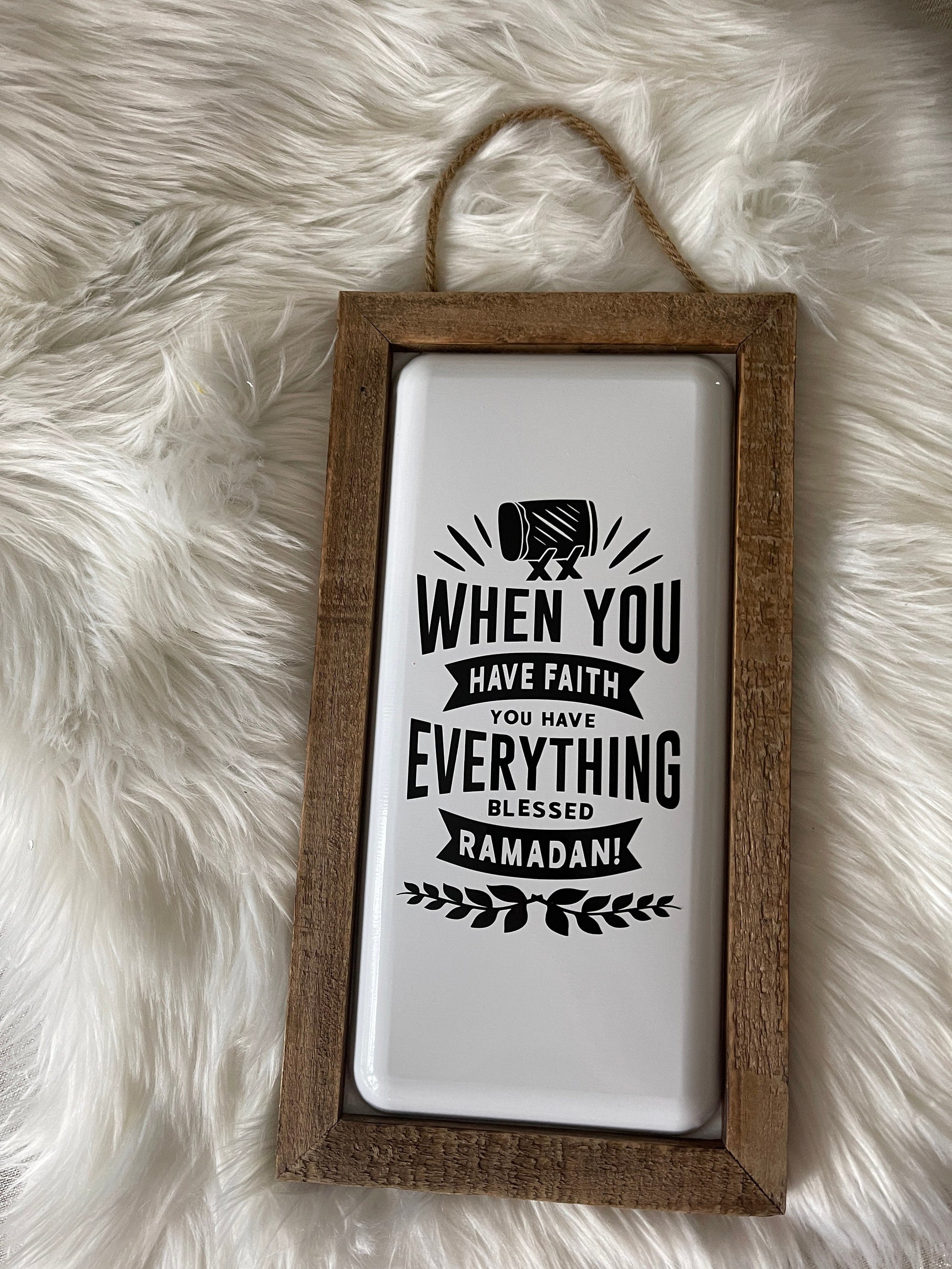 Ramadan wall sign enamel ramadan blessings wall sign ramadan mubarak decoration