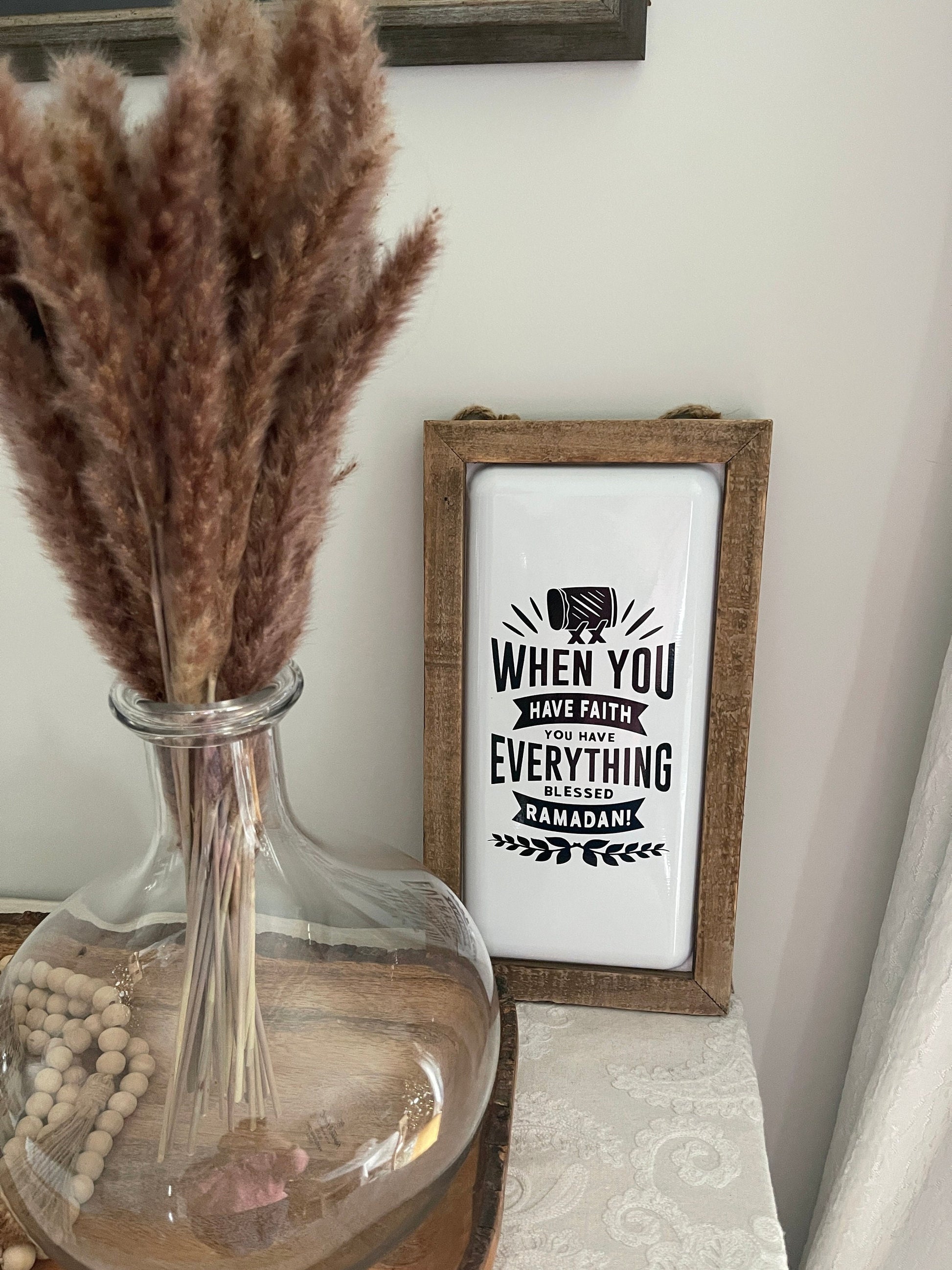 Ramadan wall sign enamel ramadan blessings wall sign ramadan mubarak decoration