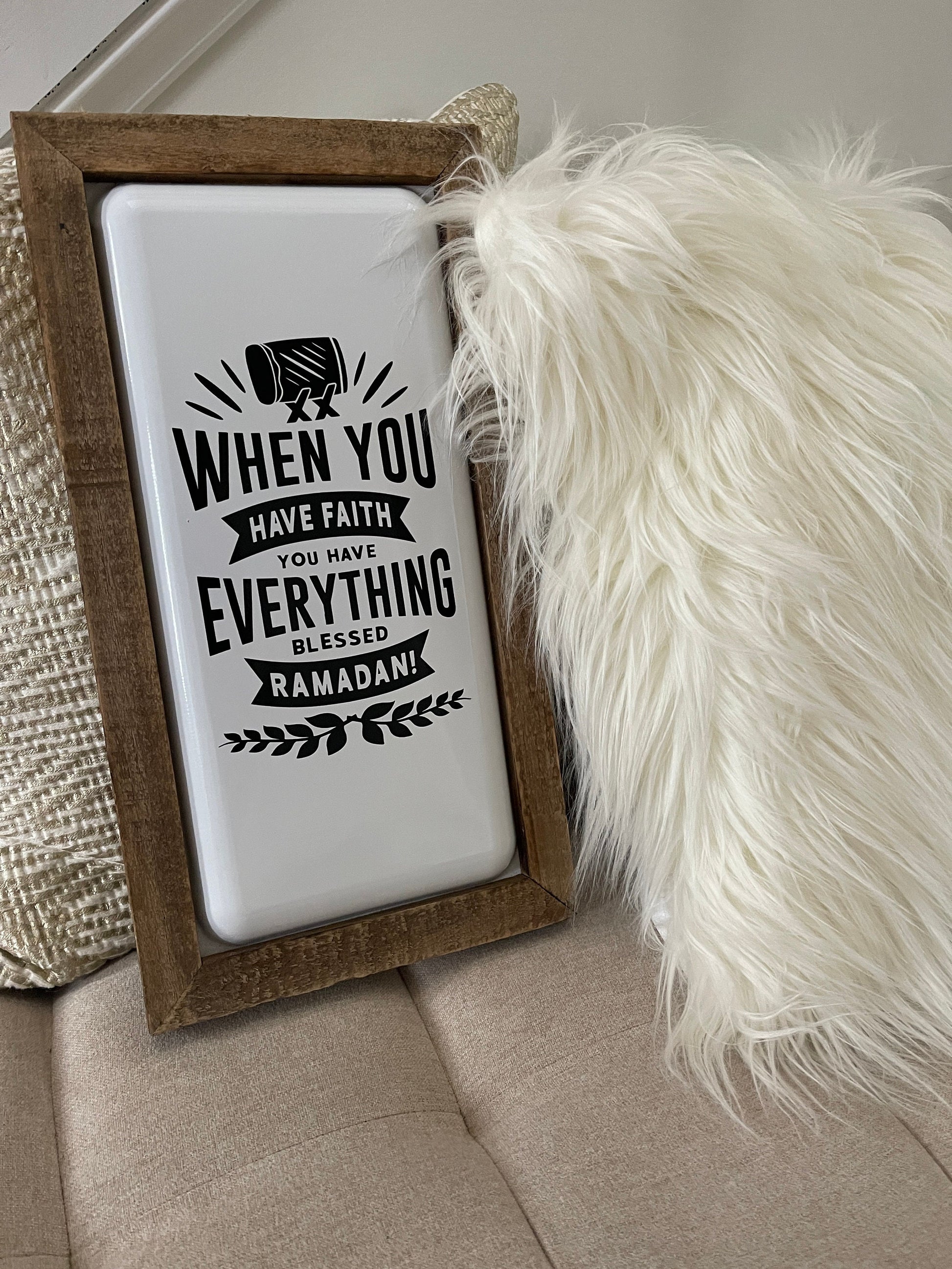 Ramadan wall sign enamel ramadan blessings wall sign ramadan mubarak decoration