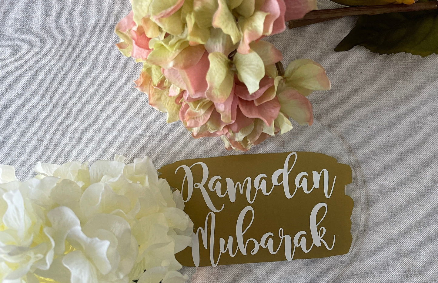 Ramadan Mubarak round acrylic wreath decoration Eid decoration EID MUBARAK