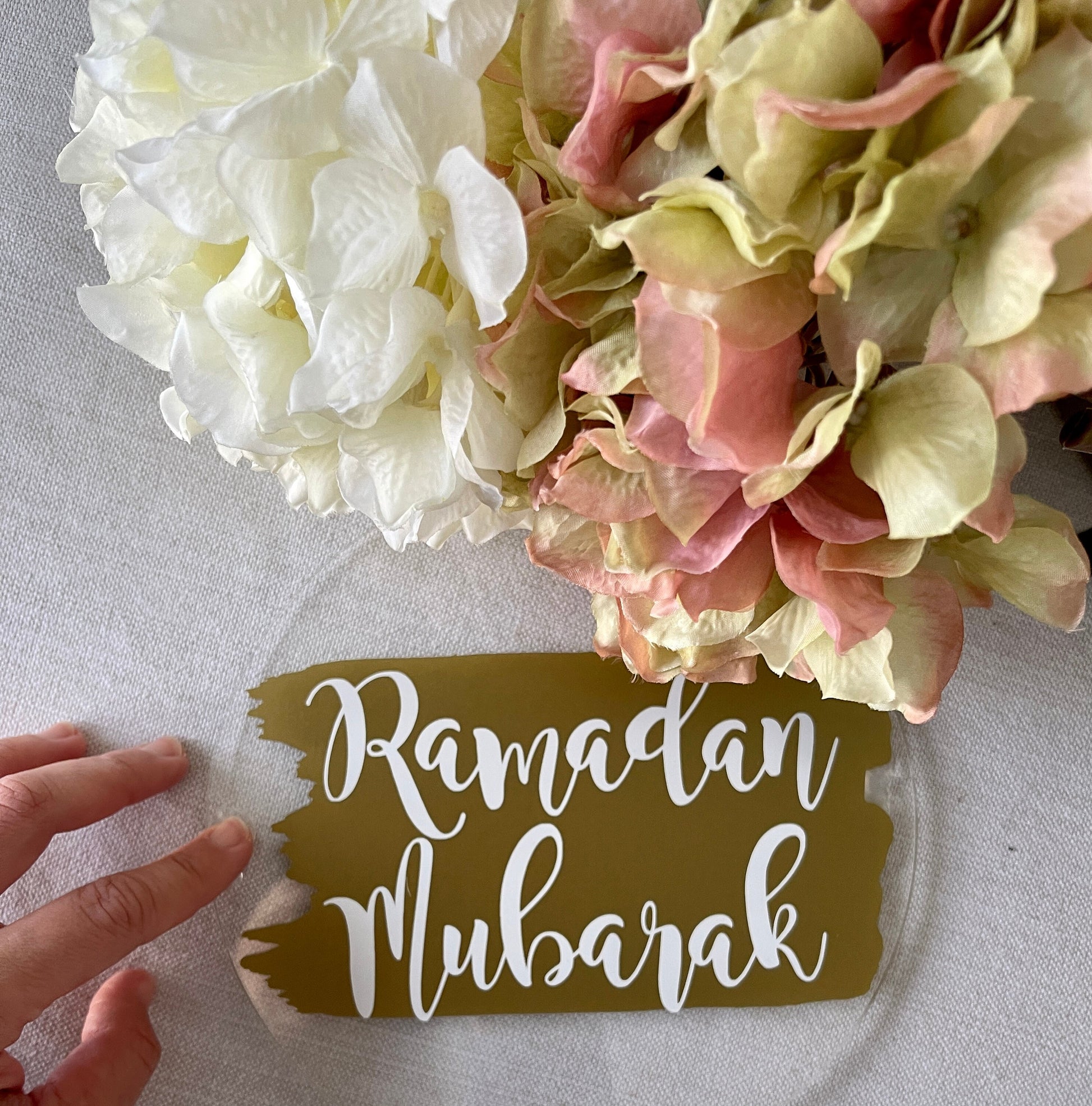 Ramadan Mubarak round acrylic wreath decoration Eid decoration EID MUBARAK