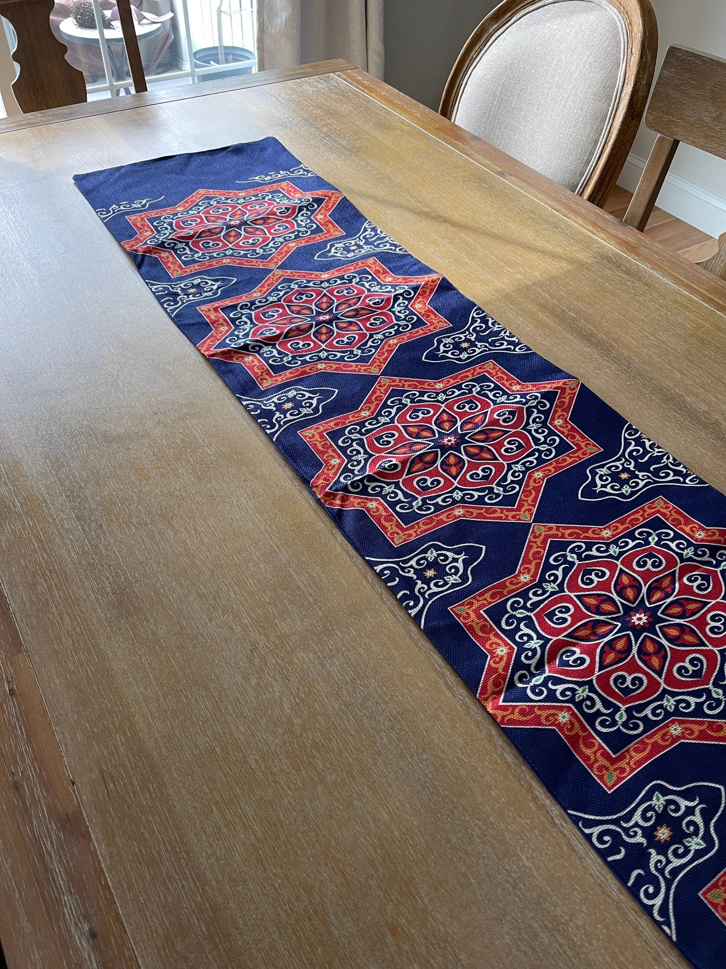 Ramadan table runner, Islamic decor, festive table setting, Ramadan decorations, iftar table decor, suhoor essentials, Ramadan home decor
