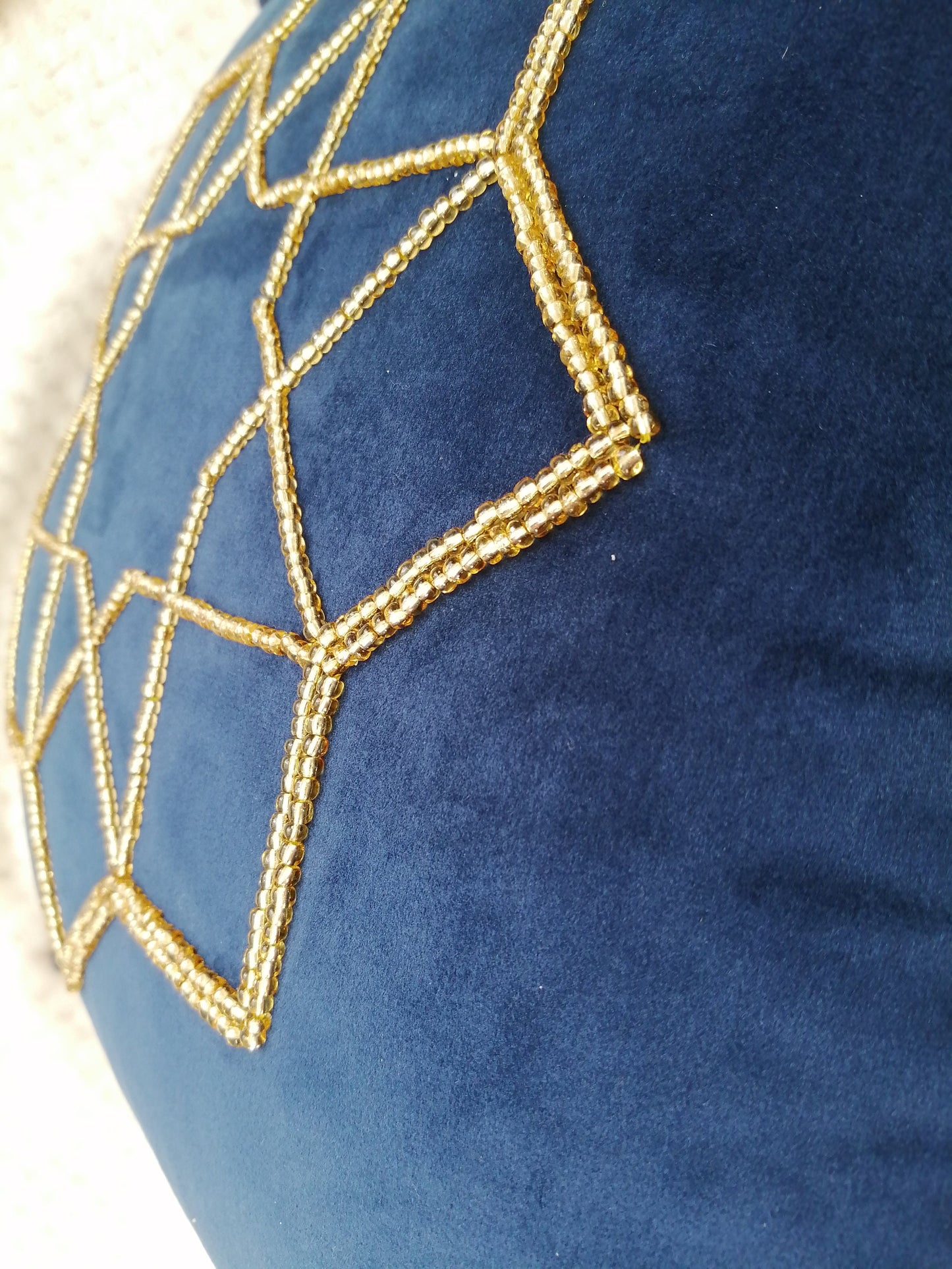 Ramadan Velvet Pillow Covers - Islamic Beaded Cushion Decor - Soft Velvet Ramadan Decoration - Islamic Design Pillowcases