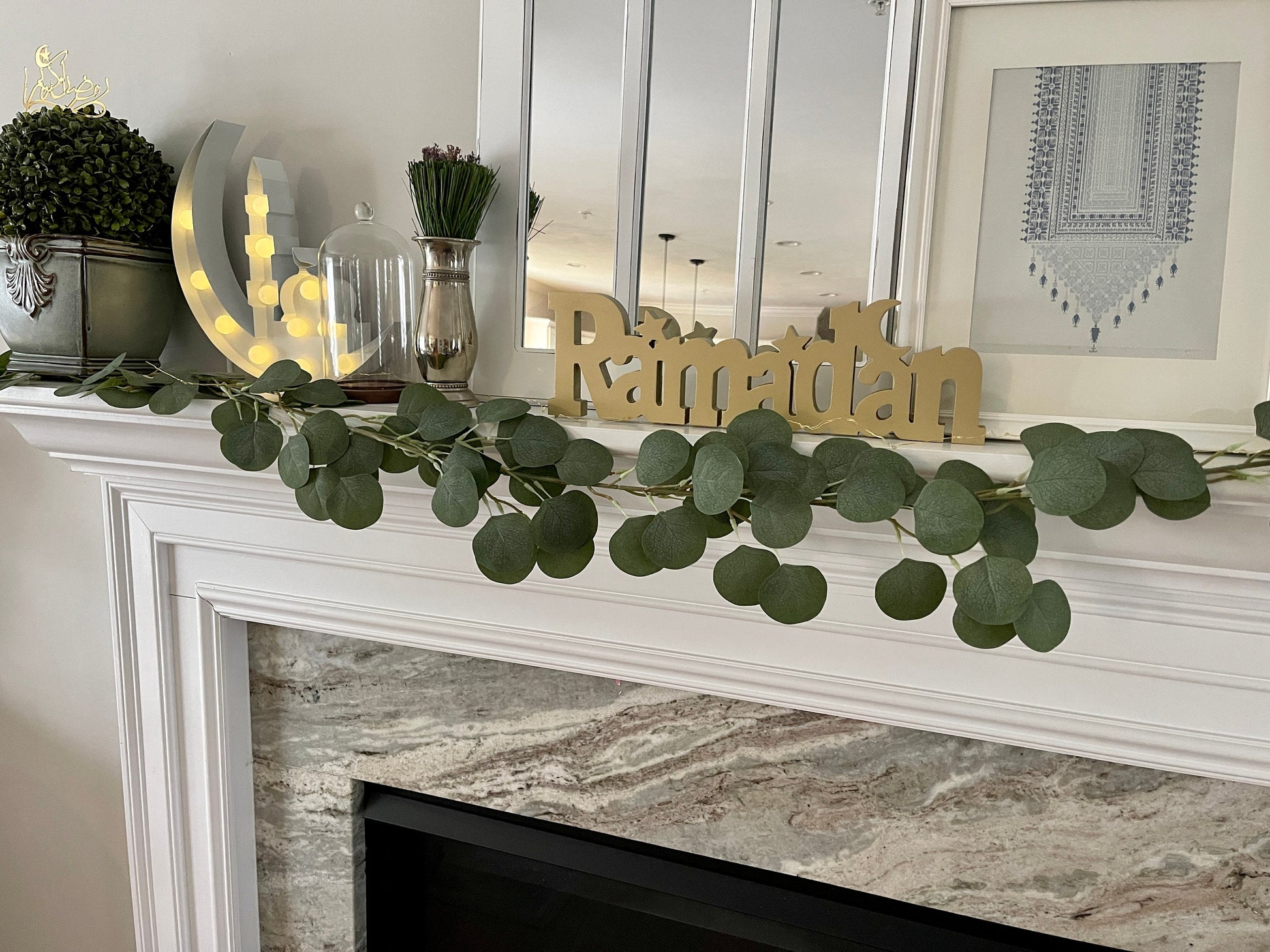 Ramadan decoration, wooden Ramadan decor, Wooden ramadan sign, Wooden Ramadan Mubarak Table Sign Decoration, Ramadan Party Decorations