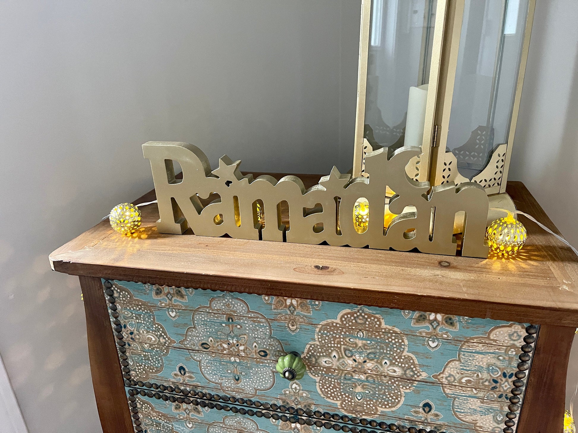 Ramadan decoration, wooden Ramadan decor, Wooden ramadan sign, Wooden Ramadan Mubarak Table Sign Decoration, Ramadan Party Decorations