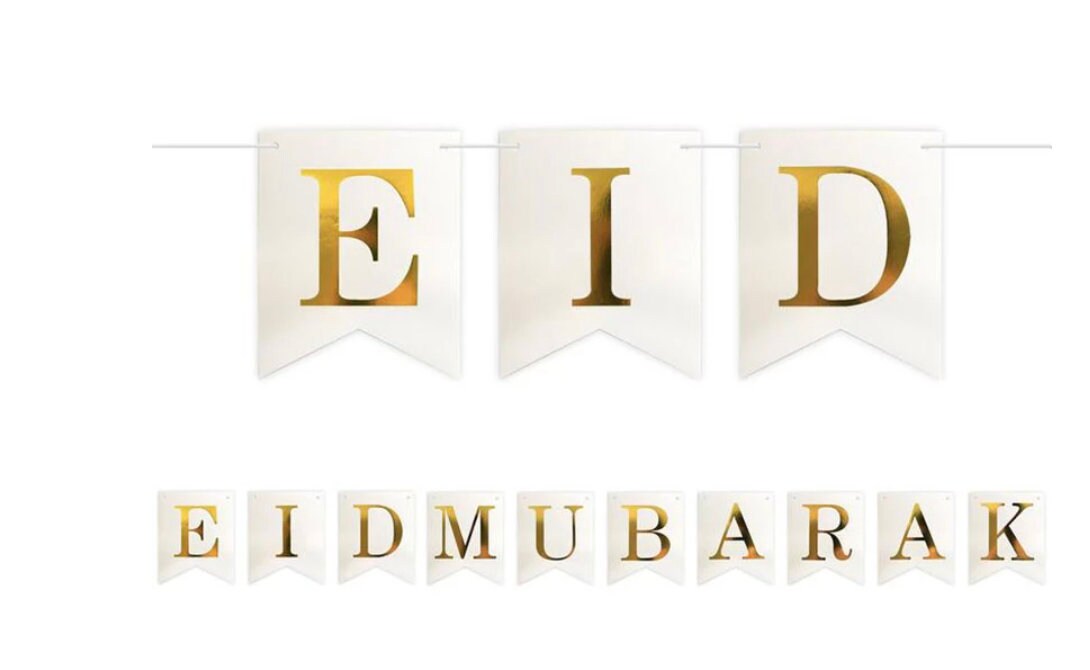 Eid mubarak banner - Eid party - Eid decoration - Eid garland
