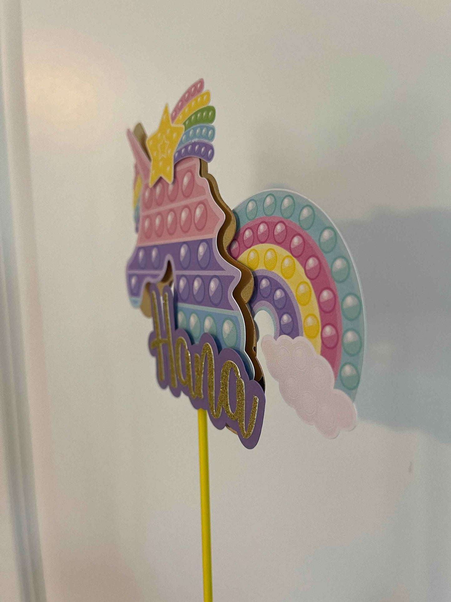 Personalized Pop it cake topper, Pop It Fidget Cake Topper, Custom Birthday Cake Topper, Pop It Fidget Toys Centerpiece 3D cake topper