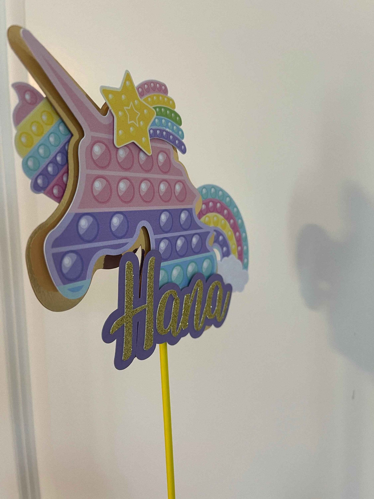 Personalized Pop it cake topper, Pop It Fidget Cake Topper, Custom Birthday Cake Topper, Pop It Fidget Toys Centerpiece 3D cake topper