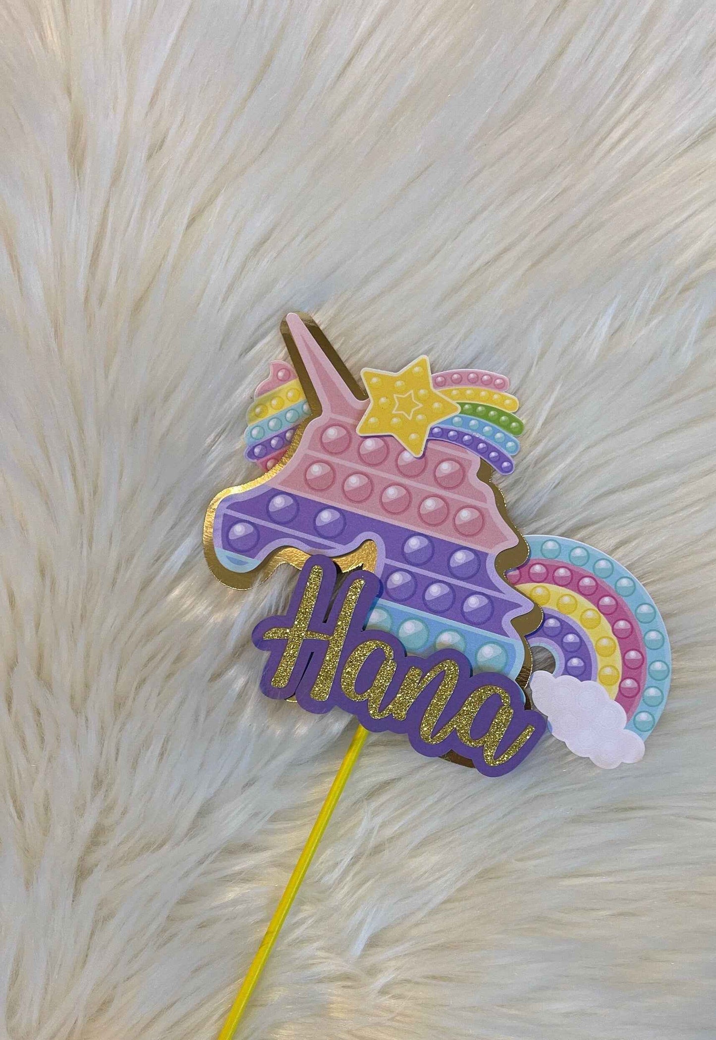 Personalized Pop it cake topper, Pop It Fidget Cake Topper, Custom Birthday Cake Topper, Pop It Fidget Toys Centerpiece 3D cake topper