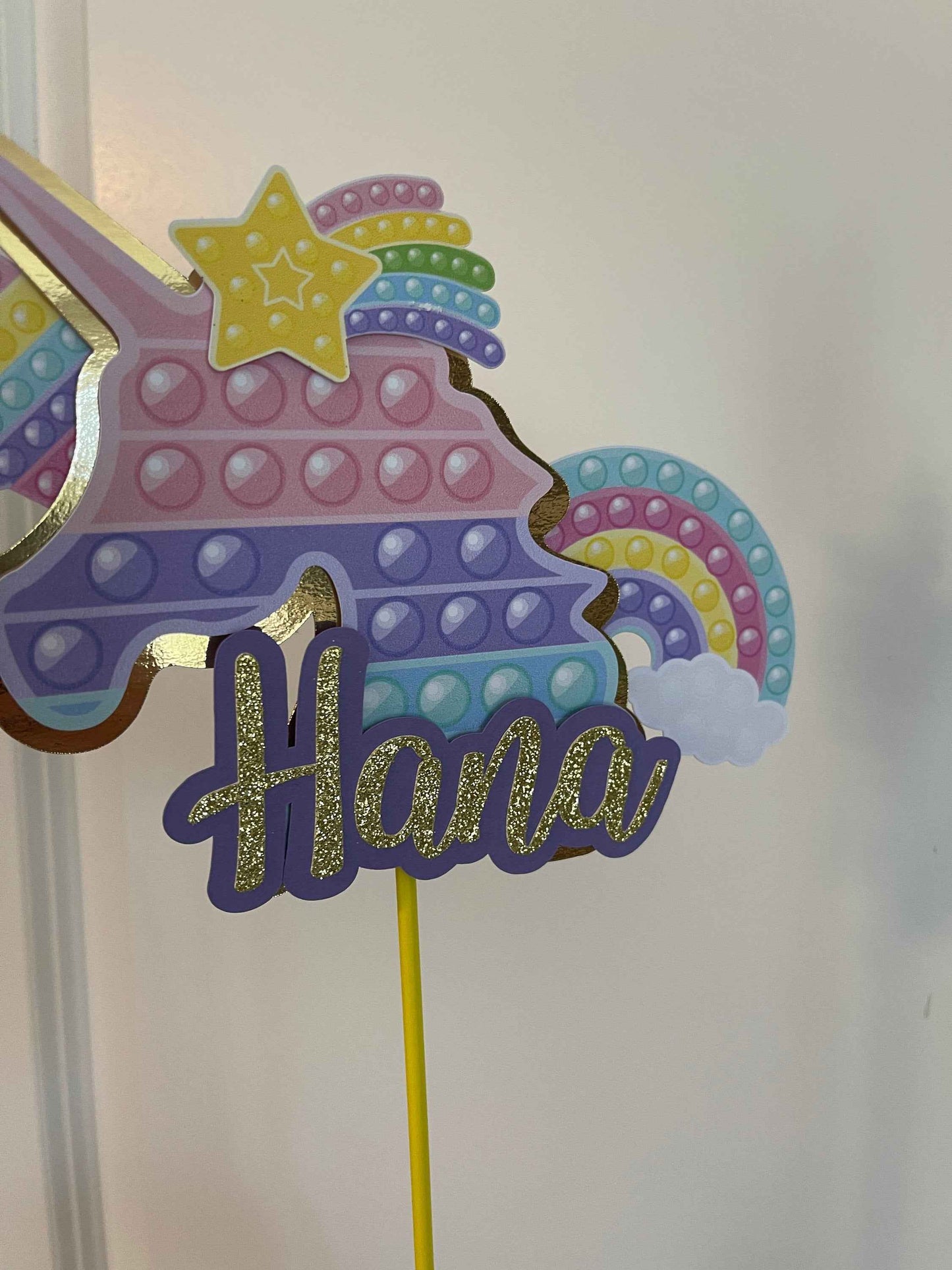 Personalized Pop it cake topper, Pop It Fidget Cake Topper, Custom Birthday Cake Topper, Pop It Fidget Toys Centerpiece 3D cake topper