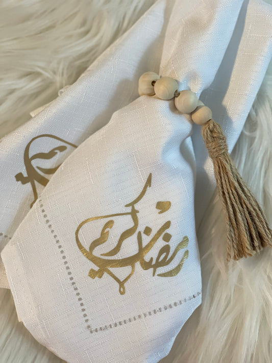 Ramadan Mubarak Napkins ( Set Of 4)