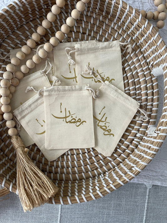 Set of 4 Ramadan favor bags - Ramadan mini goodie bags - Ramadan decorations