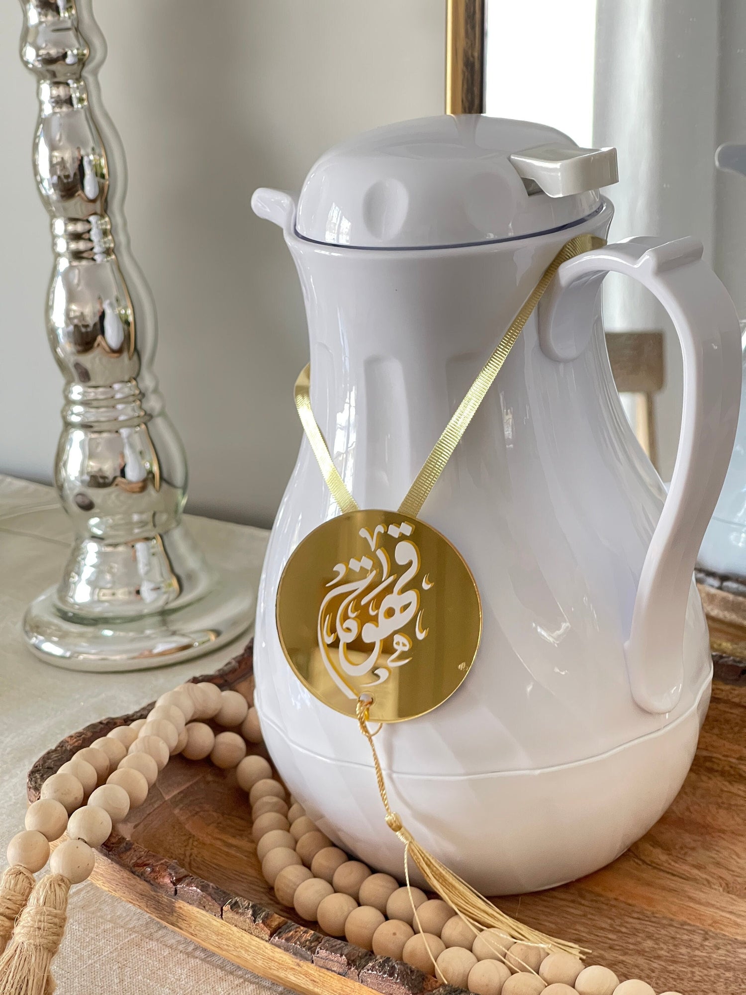 Ramadan coffee and tea acrylic tags in arabic calligraphy, ramadan decor, arabic calligraphy, arabic coffee decor, Ramadan decoration