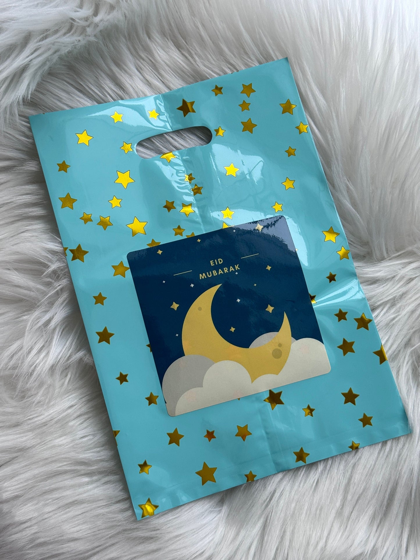 Eid Mubarak Goodie Bags Easy set of 8 Pack 10x7 Inches Eid favor bags