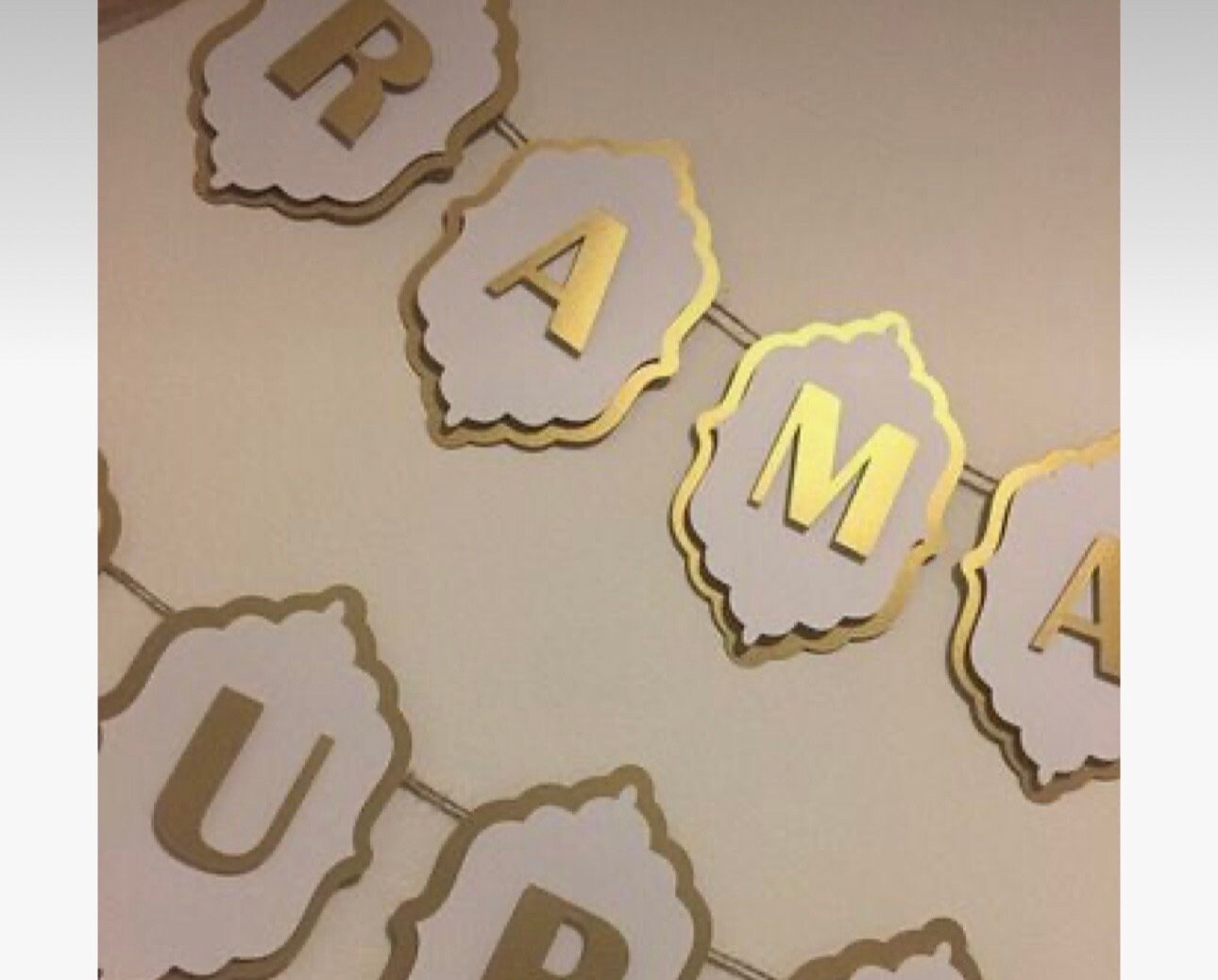 Ramadan / Eid Mubarak banner - ramadan banner, ramadan decoration, Eid Decor - Eid party - Eid decoration COLORS MAY VARY