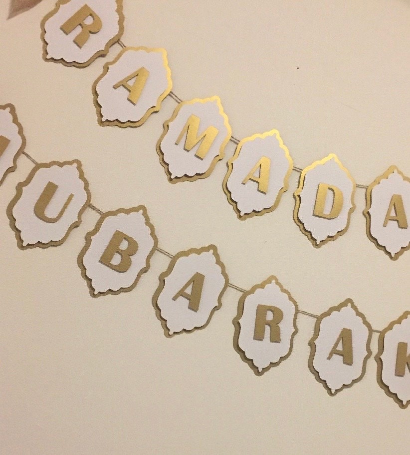 Ramadan / Eid Mubarak banner - ramadan banner, ramadan decoration, Eid Decor - Eid party - Eid decoration COLORS MAY VARY