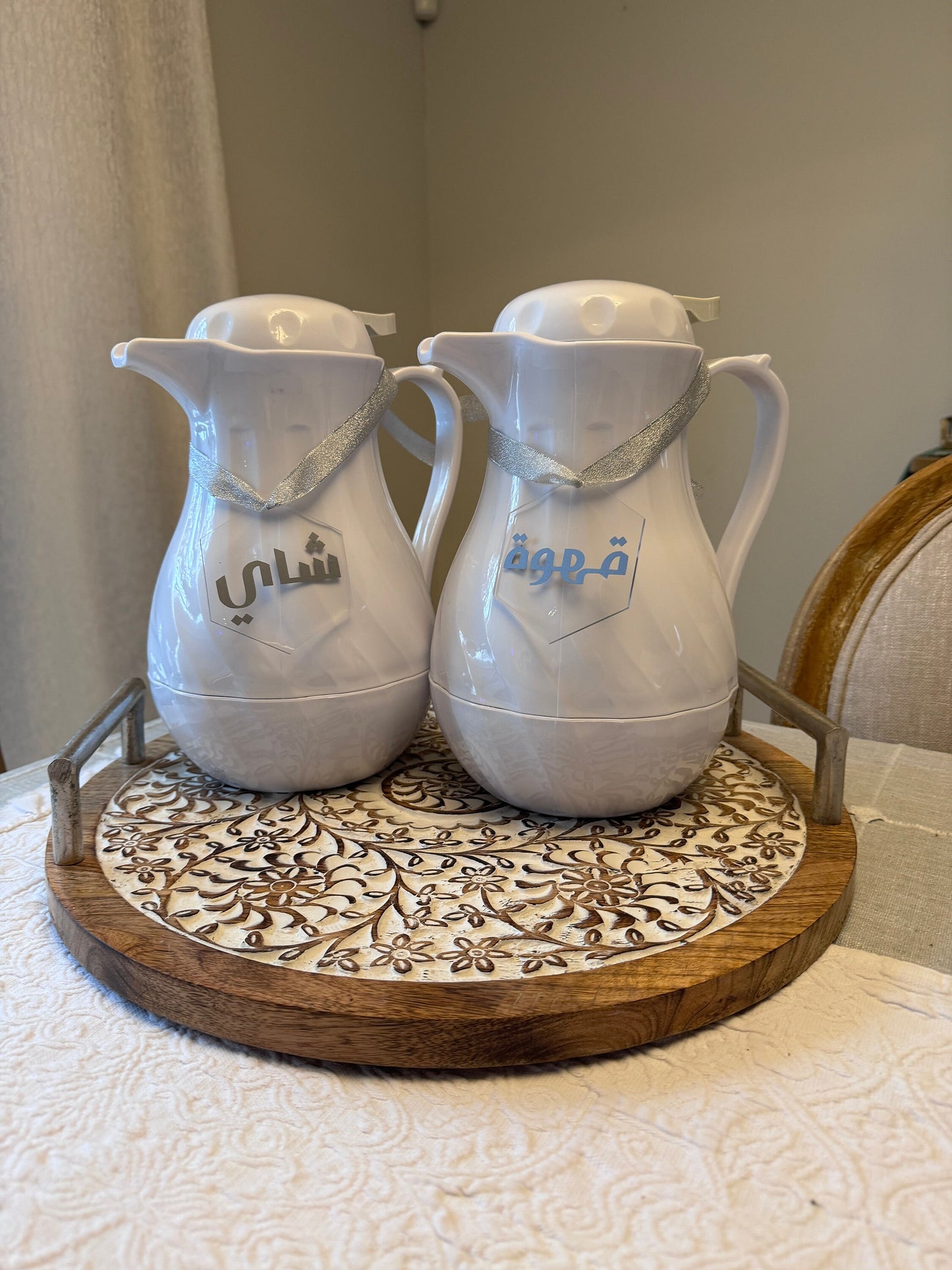 Coffee and Tea acrylic labels, Arabic tags, القهوة والشاي Arabic coffee Arabic art Gift for eid NOT A SET