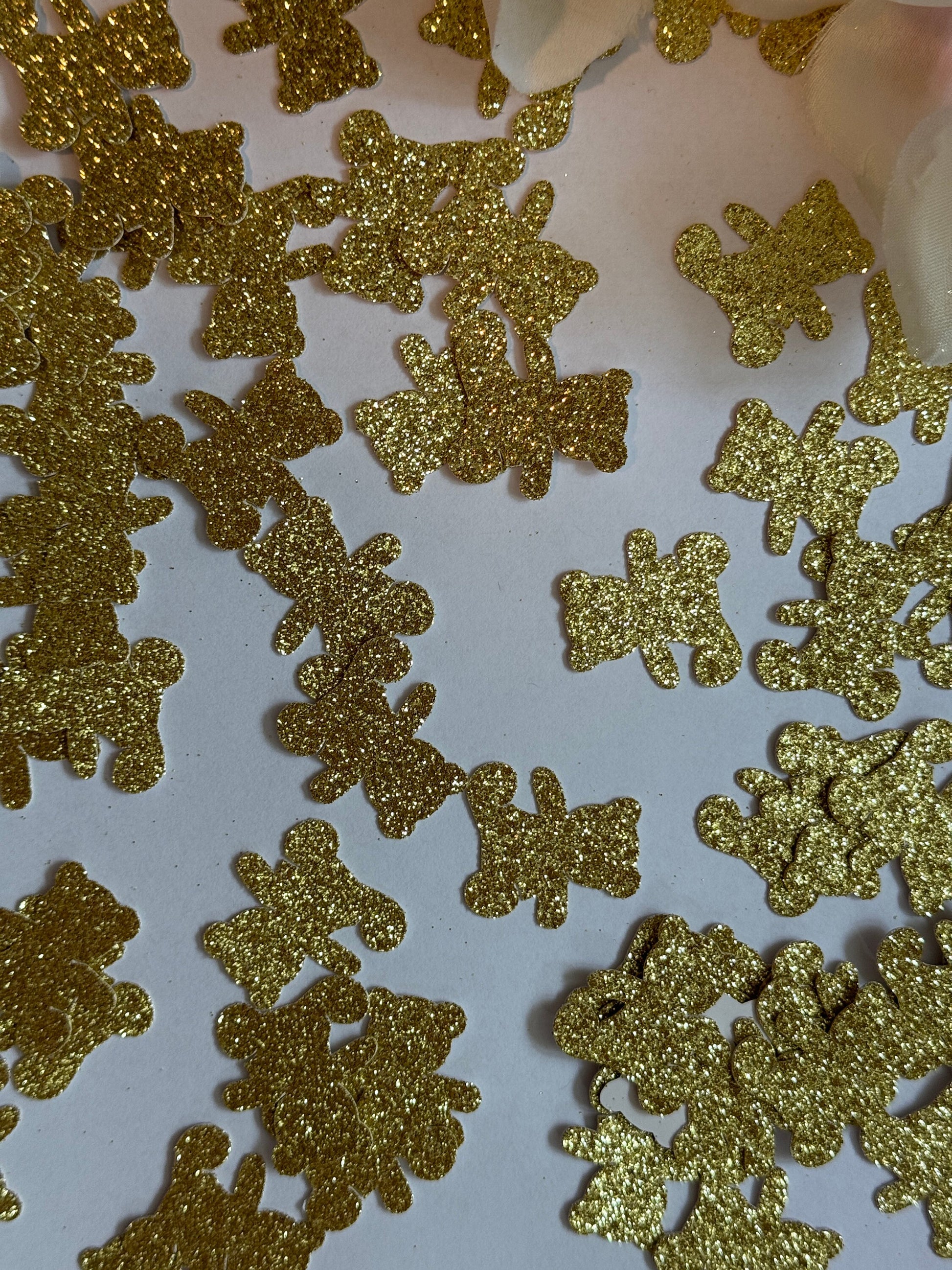 Gold Teddy Bear Baby Shower Decor | Bear Confetti | Teddy Bear Party | Party Decorations | Baby Shower Confetti | New Baby Decoration