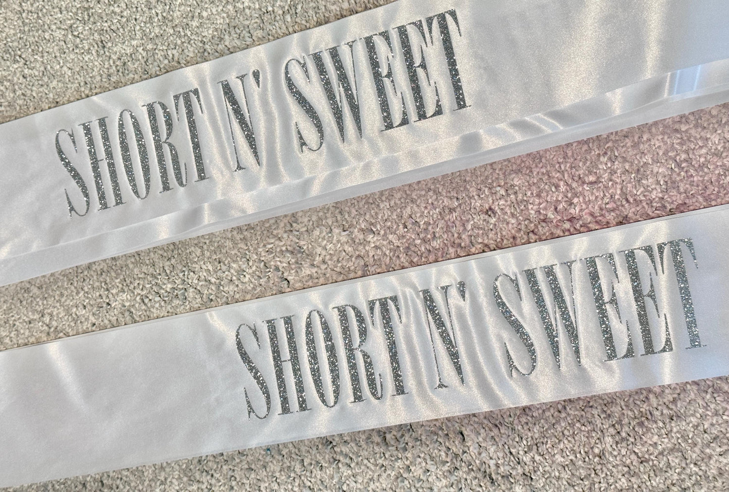 Short n Sweet sash - adult size - Sabrina carpenter concert outfits