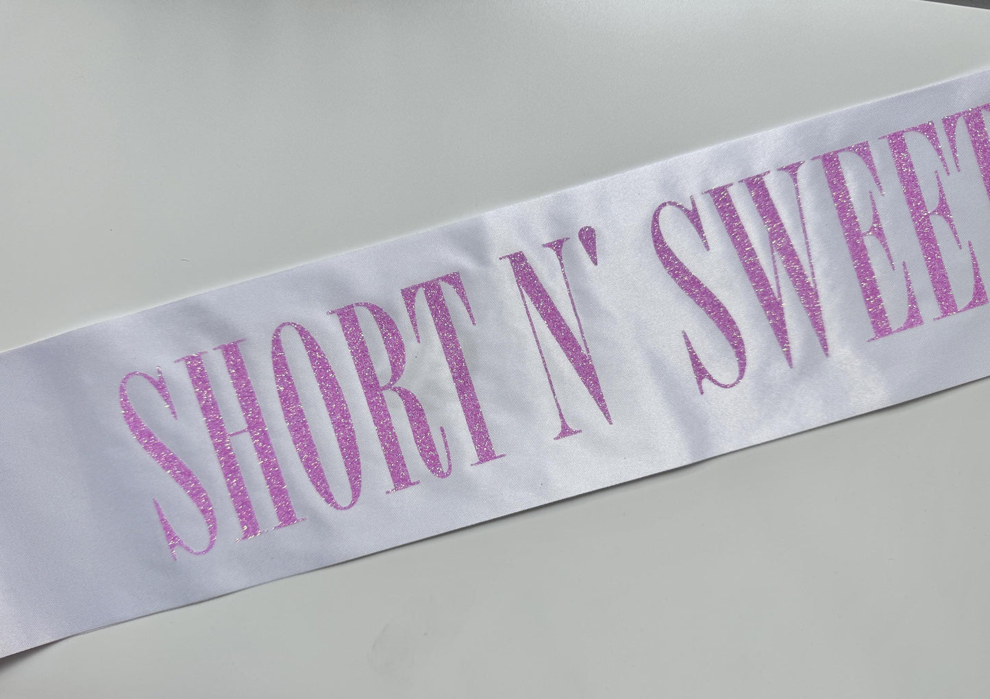 Short n Sweet sash - adult size - Sabrina carpenter concert outfits