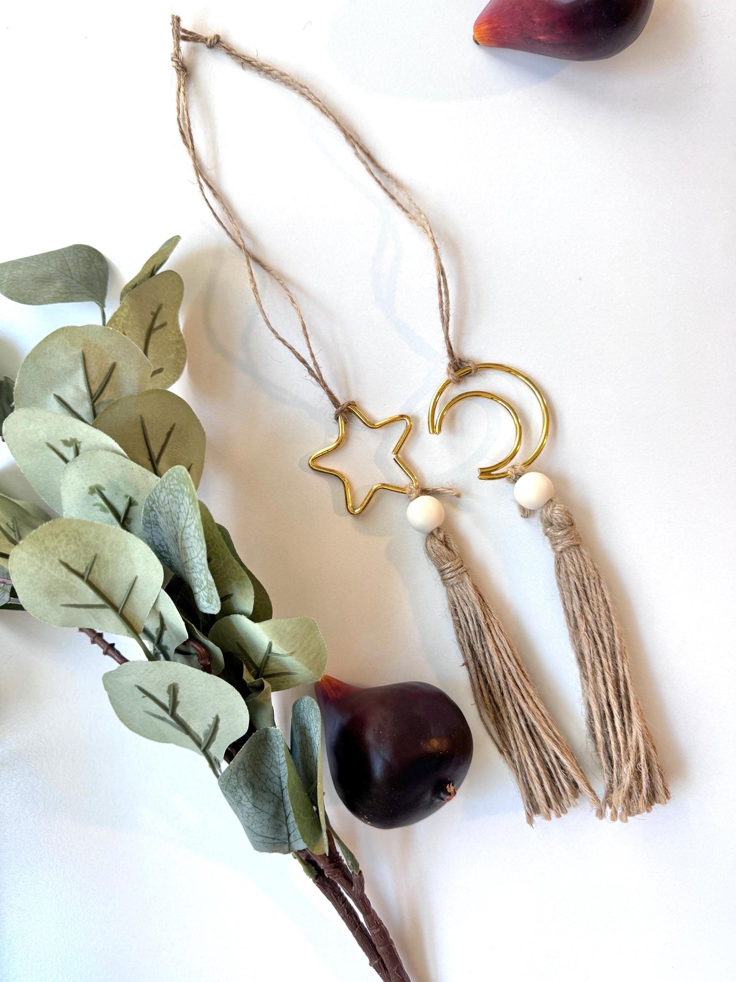 ramadan ornaments star and moon - set of 2,Ramadan and Eid Ornament Set – Islamic Festive Decor