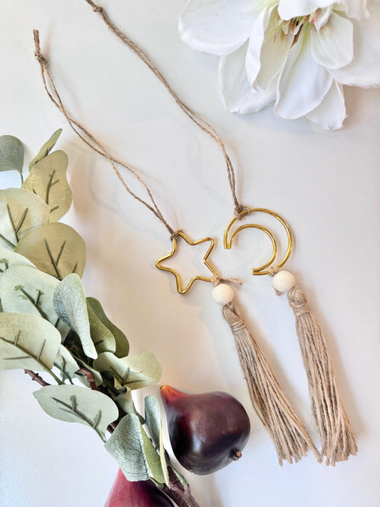 ramadan ornaments star and moon - set of 2,Ramadan and Eid Ornament Set – Islamic Festive Decor