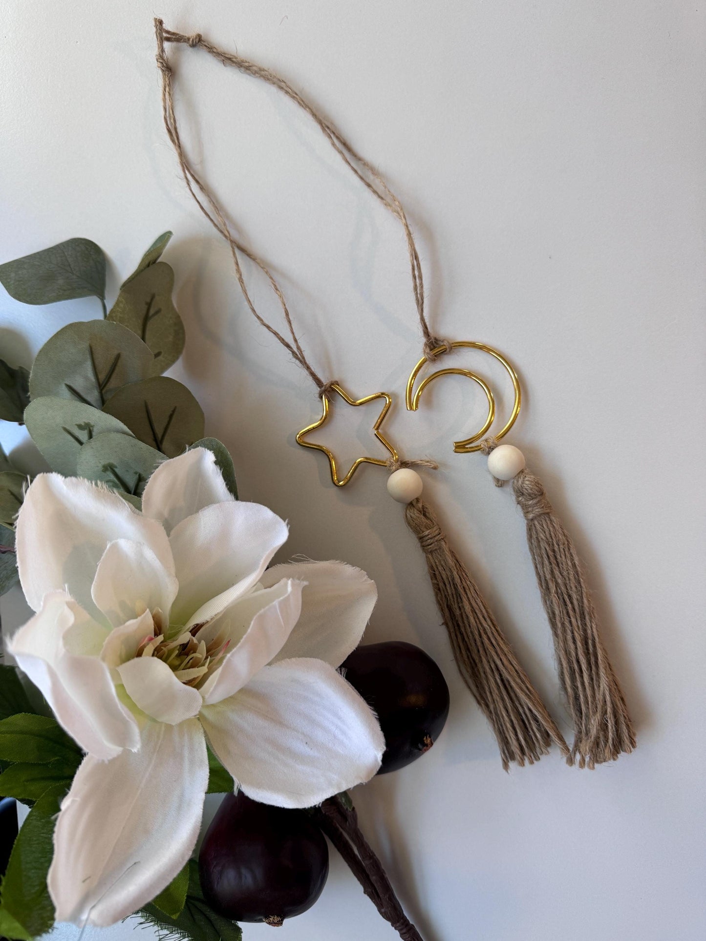 ramadan ornaments star and moon - set of 2,Ramadan and Eid Ornament Set – Islamic Festive Decor