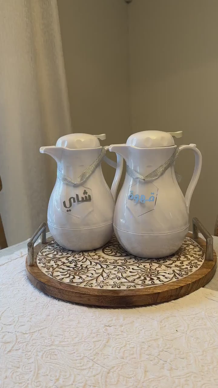 Coffee and Tea acrylic labels, Arabic tags, القهوة والشاي Arabic coffee Arabic art Gift for eid NOT A SET